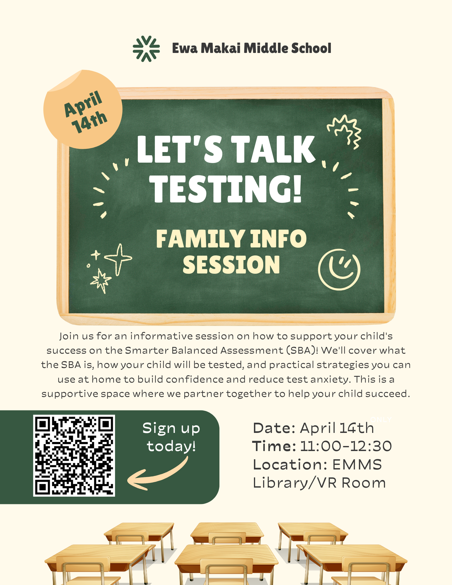 Family Info Session on 4/14