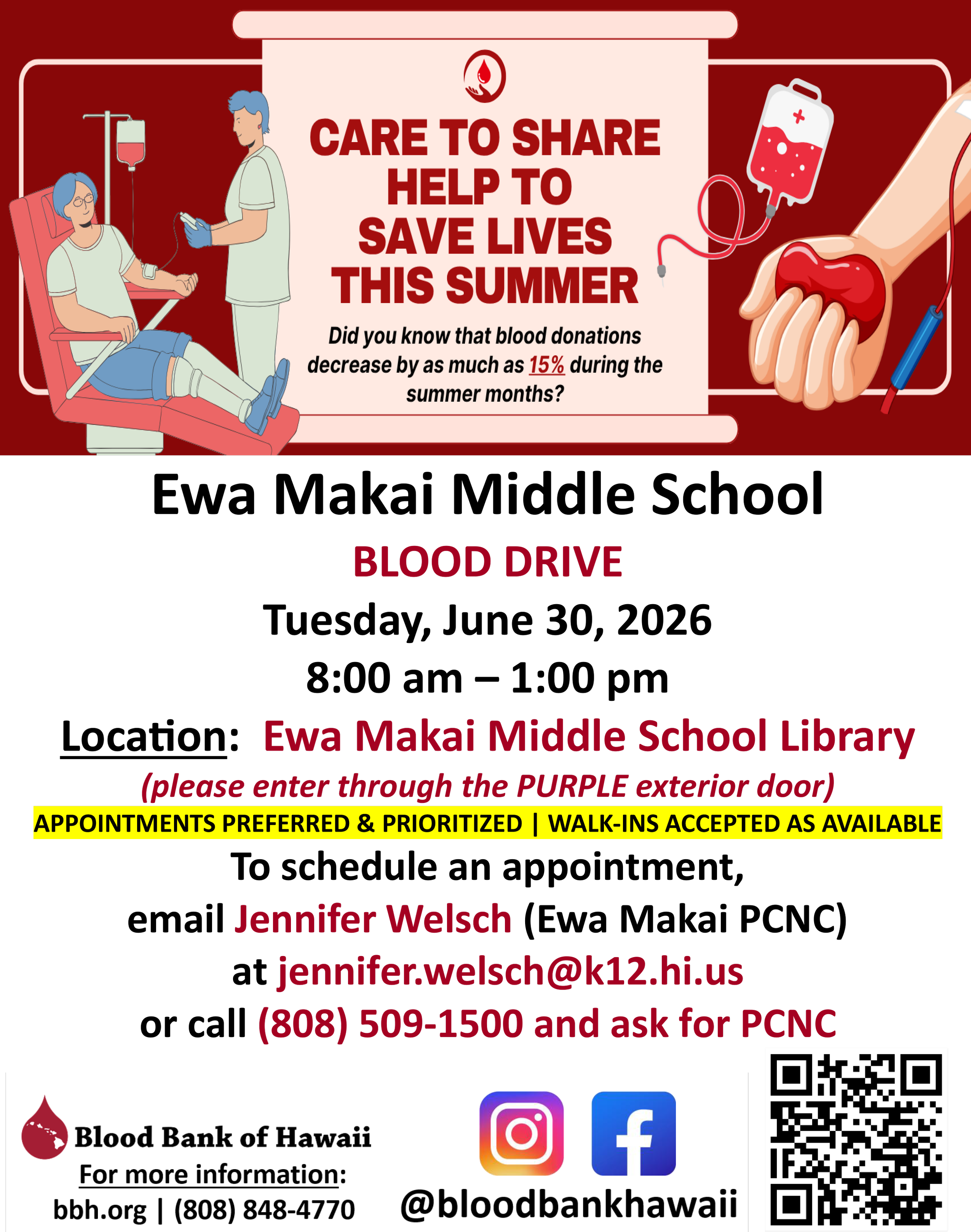 Blood Drive, 6/30/26
