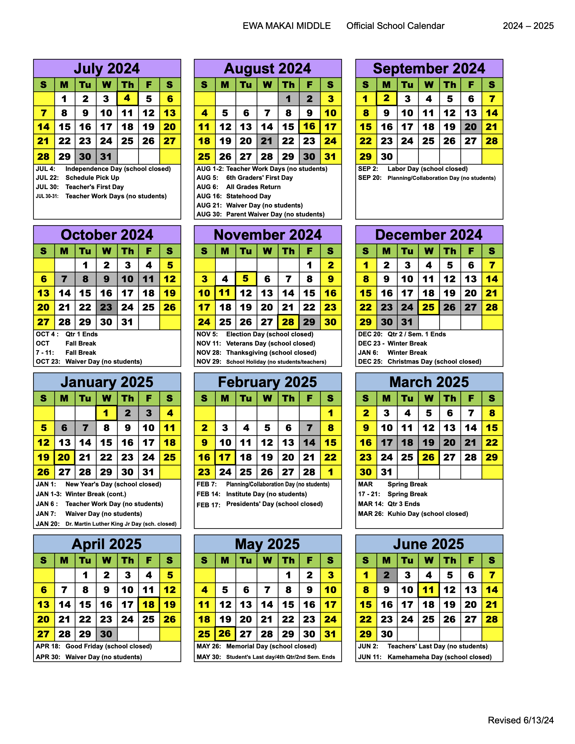 EMMS Calendar — Ewa Makai Middle School 2025-2026-school-year-one-page-calendar-enchanted-learning