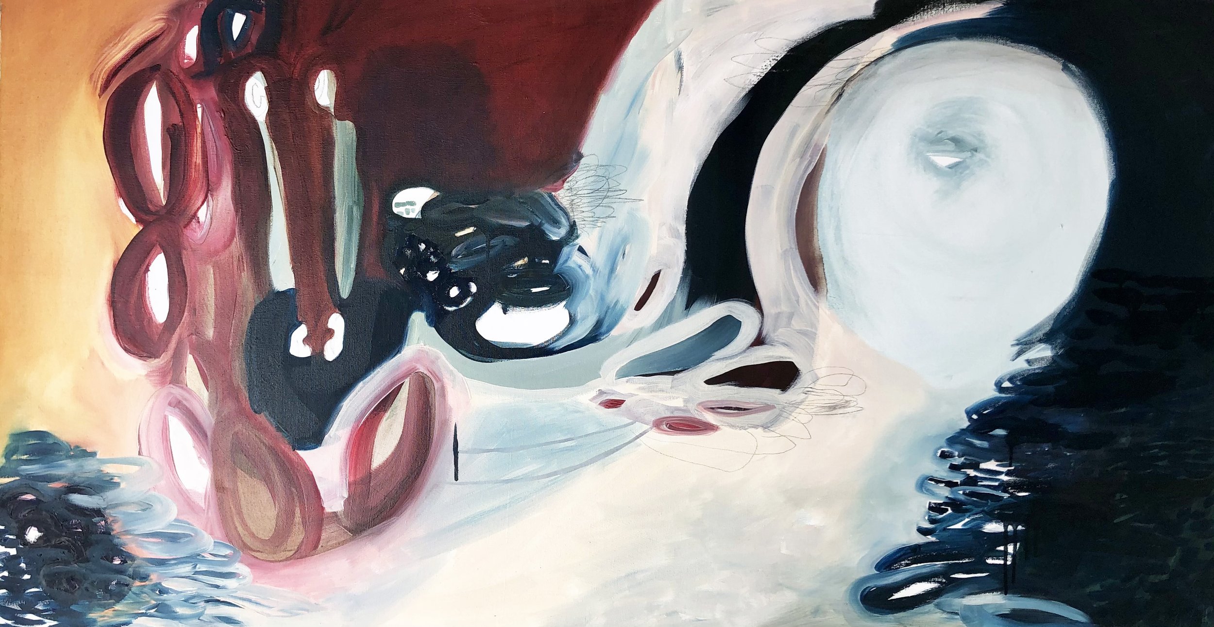 Unearth, oil on canvas, 28" x 54," $895