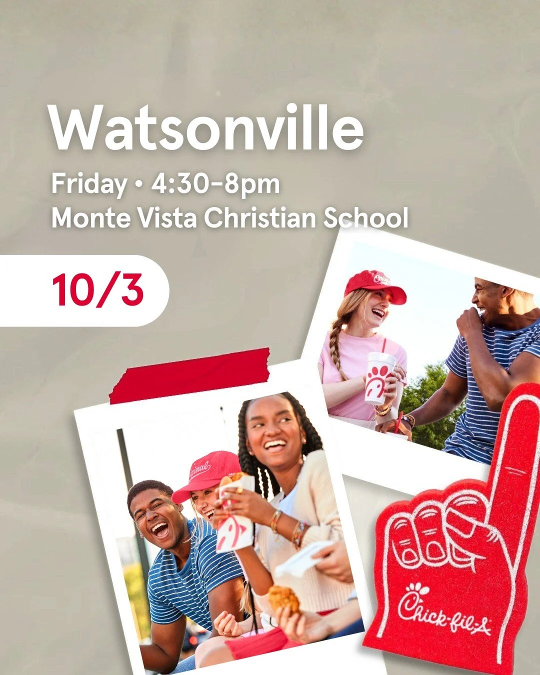 Let's go Mustangs! We'll be at the game Friday night serving dinner, snacks, beverages and treats. 💙🐴 🏈
@montevistachristian 
...
Friday, October 3 &bull; 4:30-8pm
Monte Vista Christian School
2 School Way, Watsonville, CA