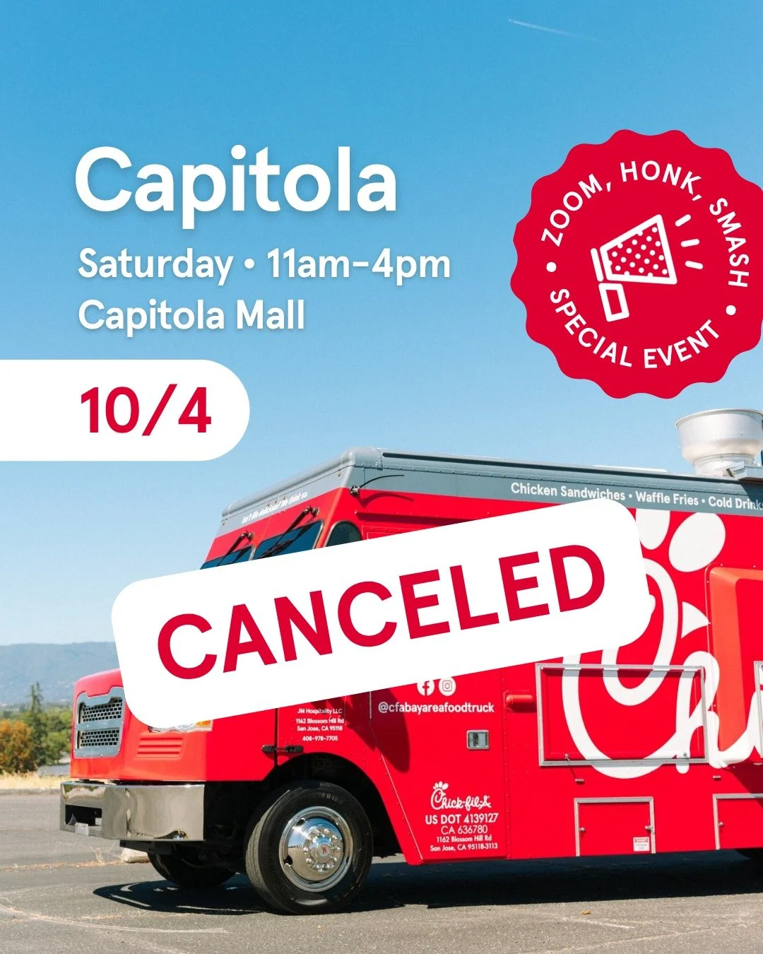 ::CANCELED:: Unfortunately we have to cancel our participation in today's event due to a mechanical problem with the truck. We hope you have a wonderful time at the event and look forward to being back soon. 
....

Bring the family out for a Touch-a-