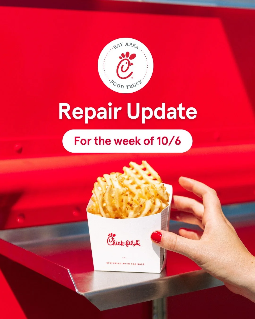 REPAIR UPDATE: Unfortunately our truck is in the shop this week, so our Tuesday (10/7) visit to Merced is canceled. We will post an update as soon as we have more information. ❤️