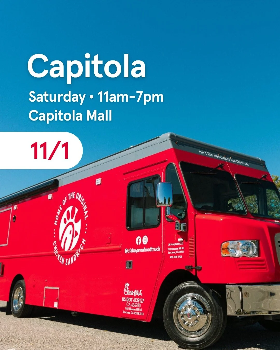Happy to finally be back in Capitola this Saturday! See you there &hearts;
...
Saturday &bull; 11/1 | 11am - 7pm
Capitola Mall
1855 41st Ave, Capitola, CA 95010
