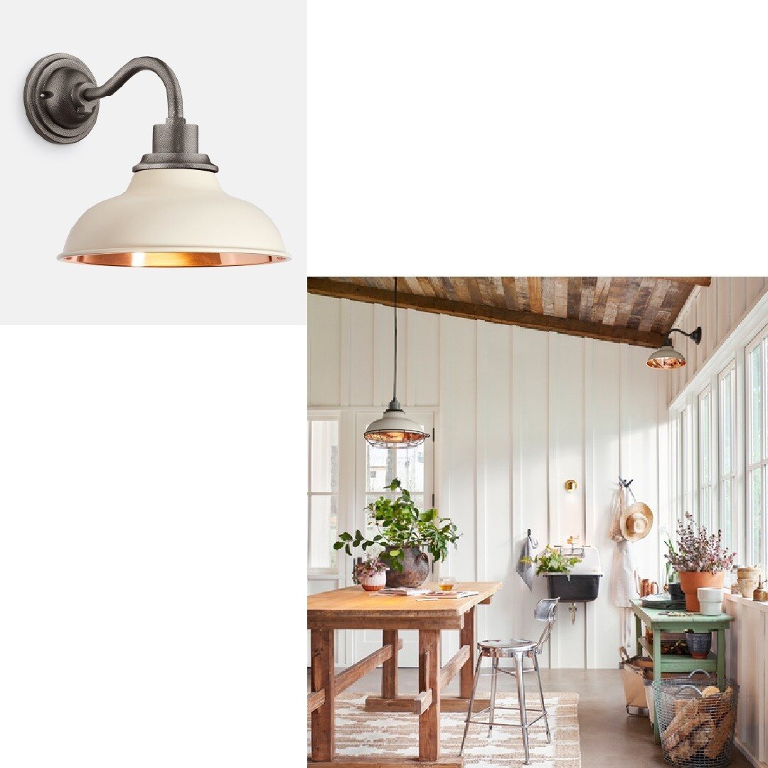 Here's a bit of farmhouse-style inspiration to brighten your day. These cream and copper sconces from @rejuvenation just ooze sophisticated farmhouse.⁠
⁠
#sconce⁠
⁠
.⁠
.⁠
.⁠
.⁠
.⁠
⁠
#copper #design #home #homedecor #interiordesign #decor #style #inte