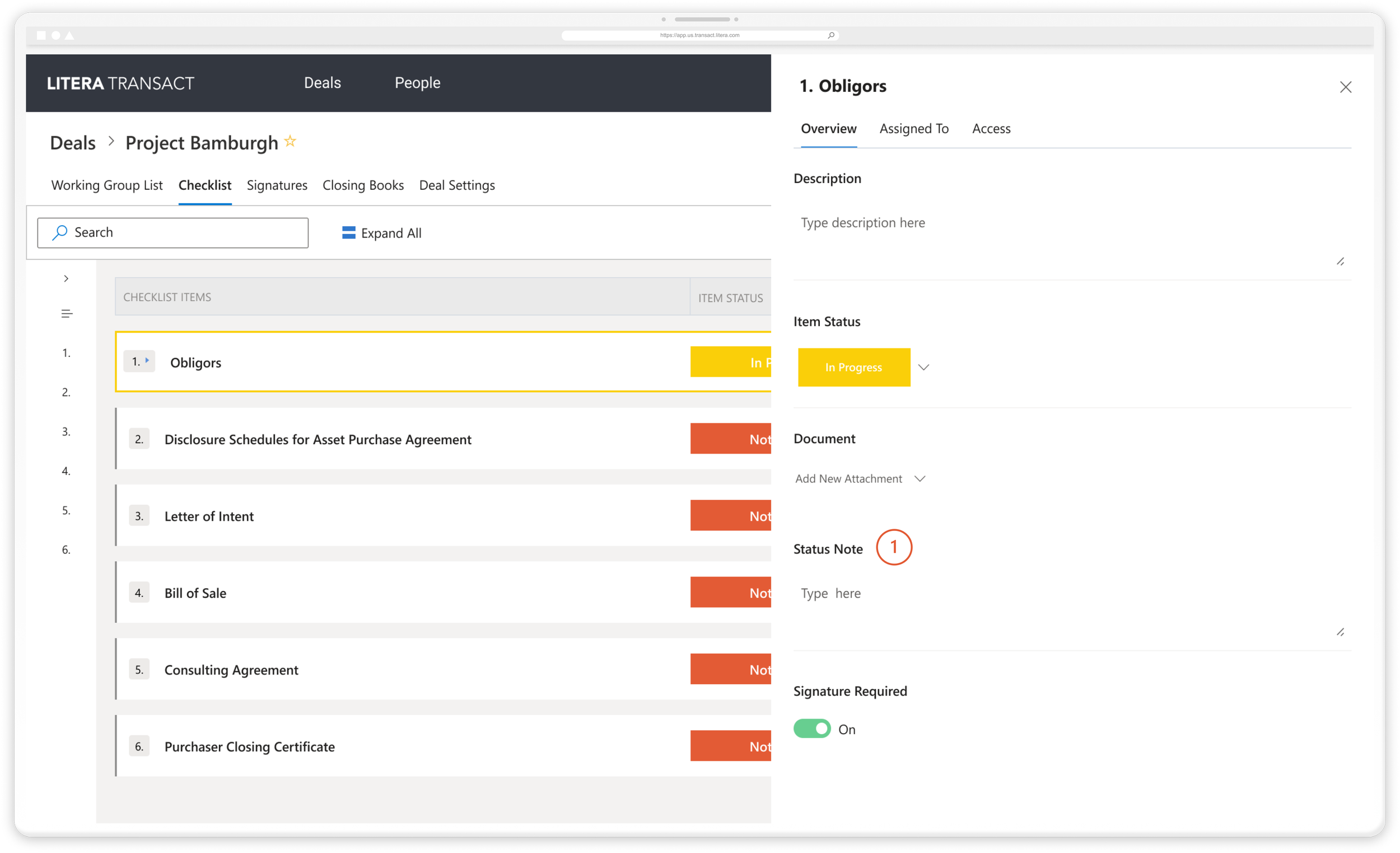 1. The previous section for status notes was one infinite text box.