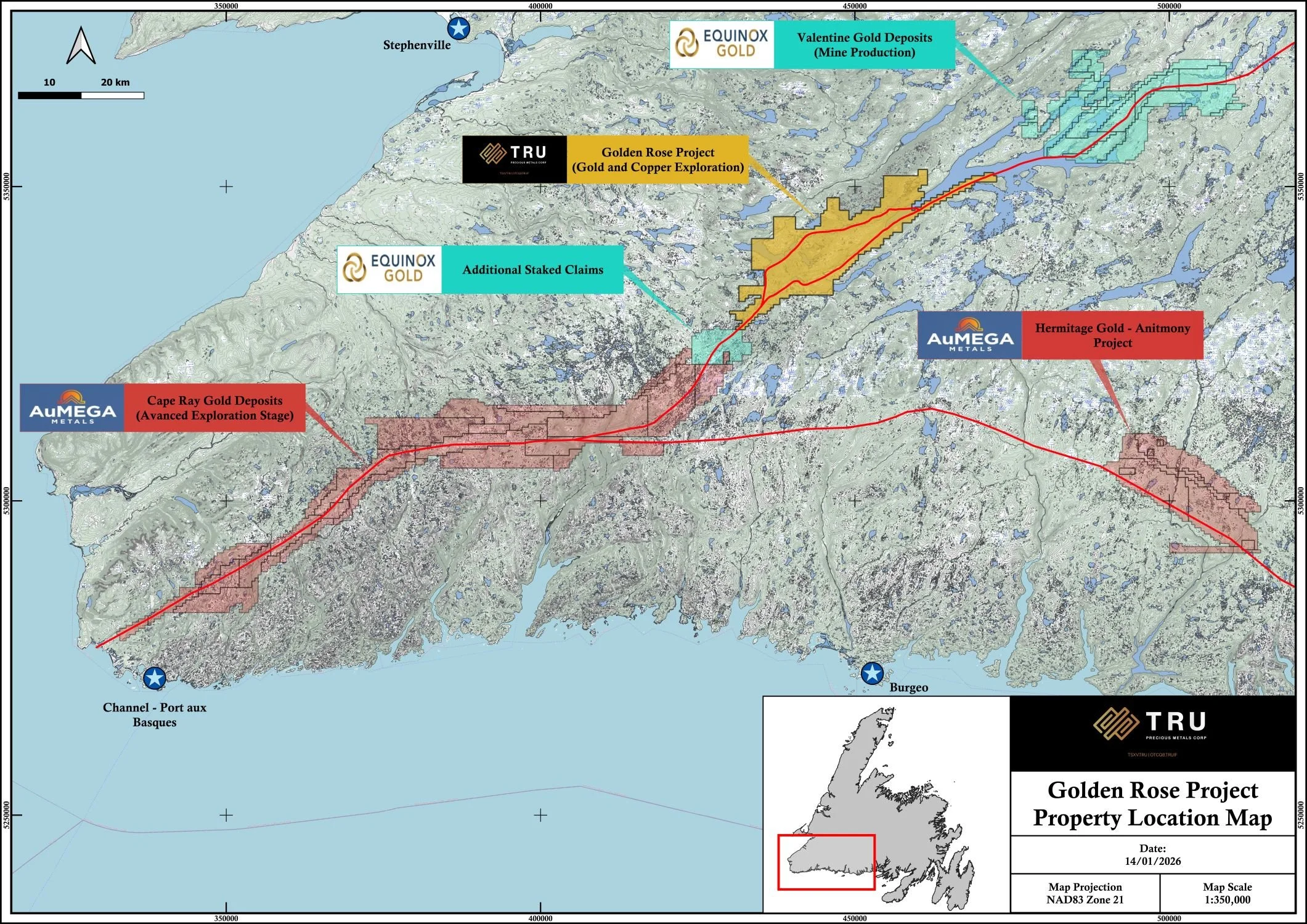 Golden Rose Project Location Map