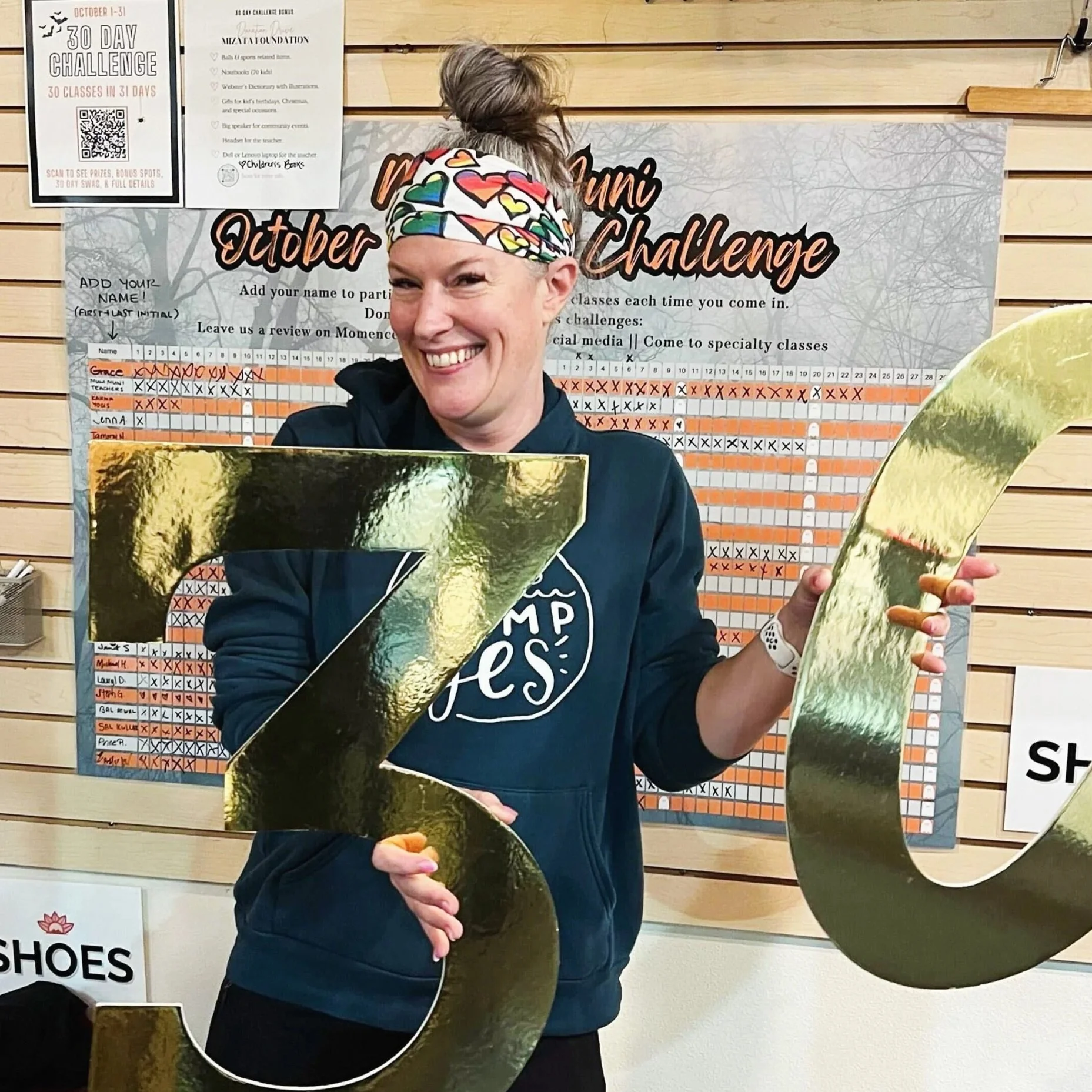 Muni Muni Yoga Student Winning 30 Day Challange