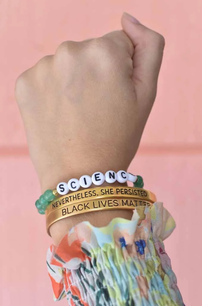 NSP, BLM + Science Bracelet STEM Set Gold Lifestyle1.jpg