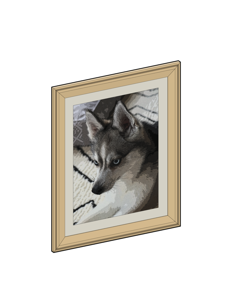 Large Picture Frames with Inlays