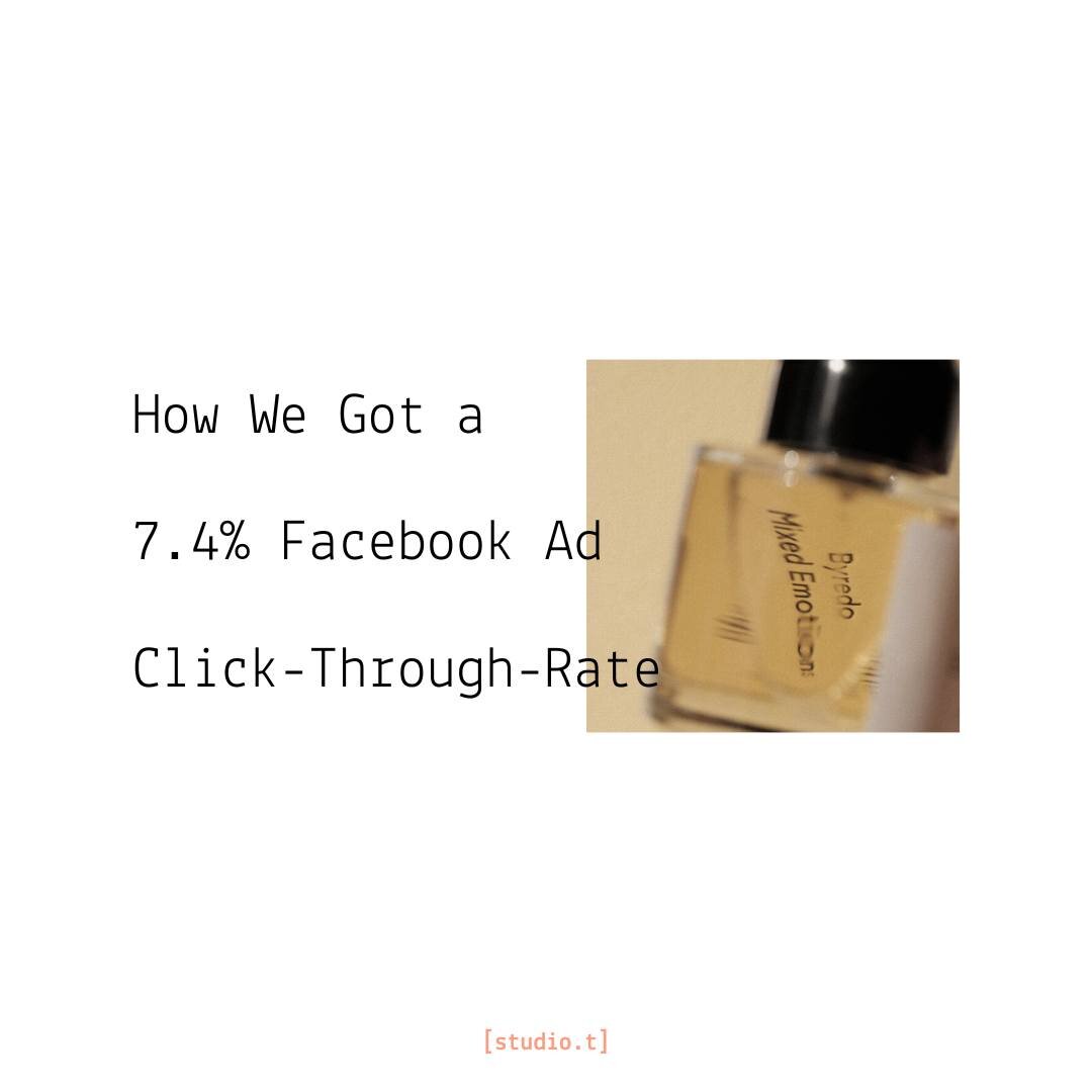 We produced a super high click-through-rate for one of our clients on their Facebook Ads and here's how you can too 👀 

While reach &amp; impressions are important when it comes to your ads, your click-through-rate is what will convert people to mak