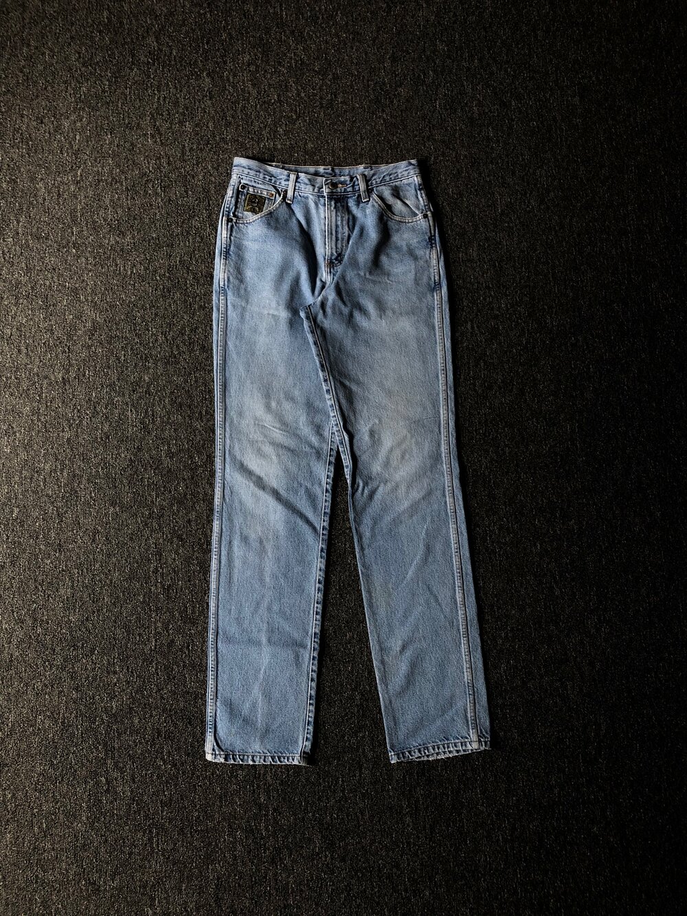 Light-Wash Cinch Denim Jeans 1990's — Faded