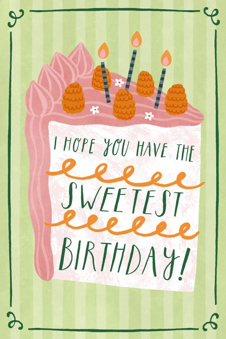 Birthday Cake Greeting Cards
