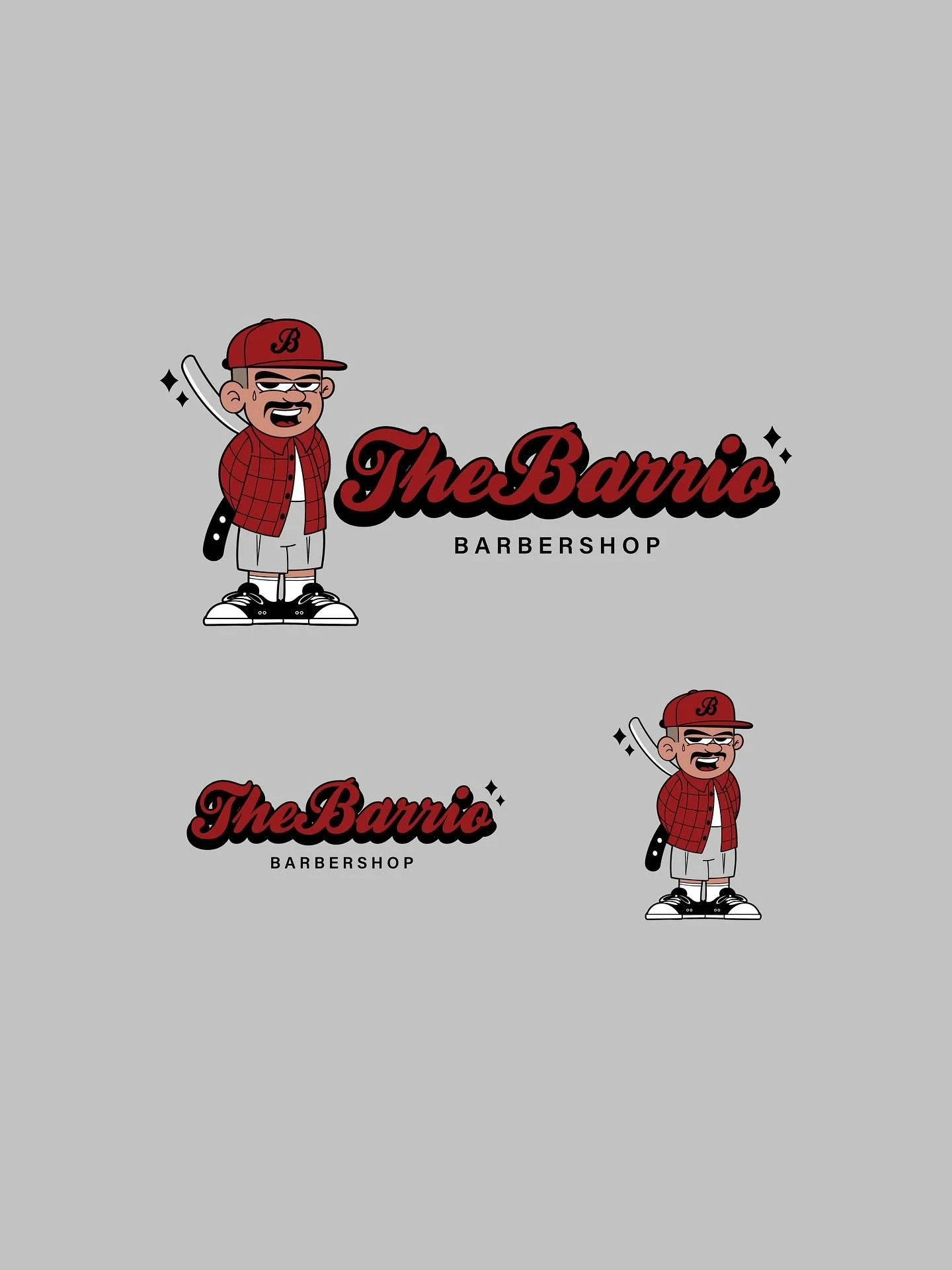 Stoked to share this little set of graphics I had the chance to work on for the legends @thebarriosyd 💈 

Had a ball with this one!

&bull;

Got an idea in mind? Let&rsquo;s chat 
 
#jmoedesign #graphicdesign #mascotdesign #logodesign #illustration 