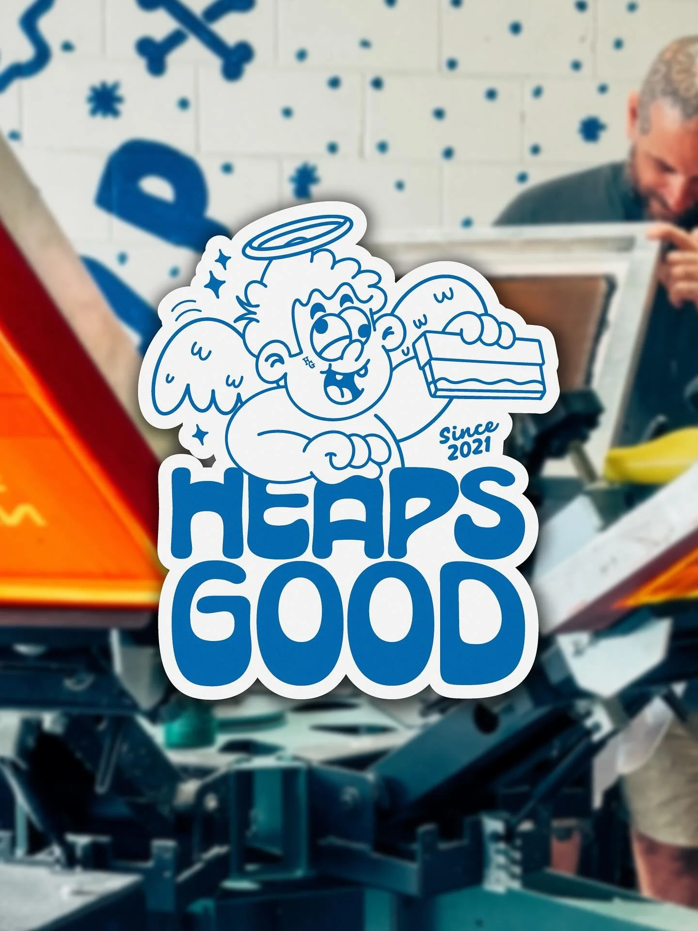Such a pleasure working on some cheeky graphics for the legends @heapsgood_merch ! 

It&rsquo;s always super fun getting the chance to work with mates - stoked with these little bangers! 🔥 

&bull;

#jmoedesign #branddesign #mascotdesign #illustrati
