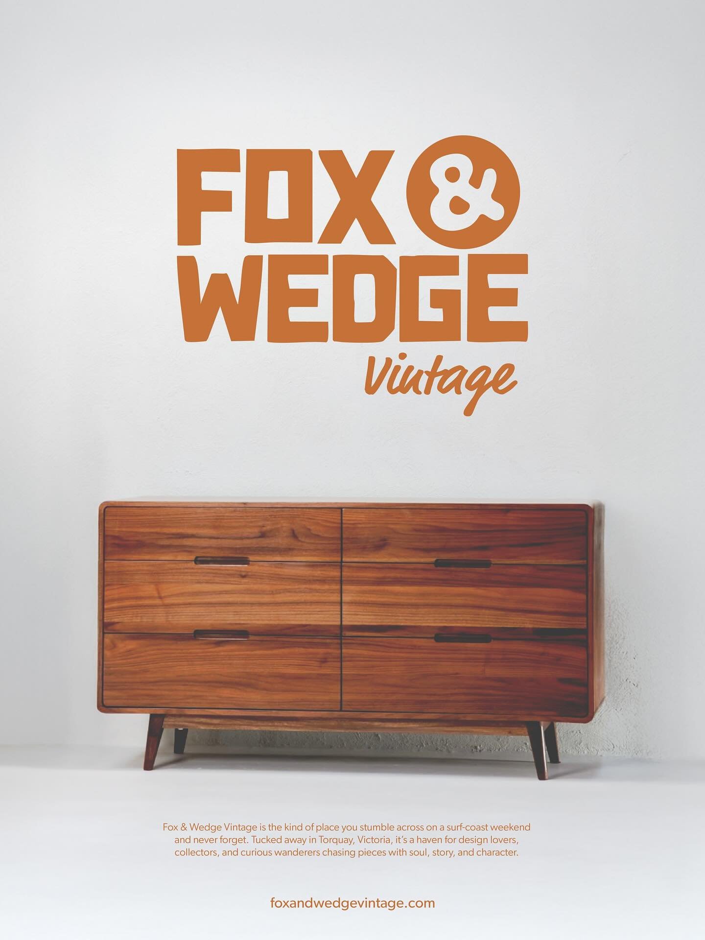 I recently had the pleasure of working on the brand identity for @foxandwedge_vintage and I couldn&rsquo;t be happier with how it all came together.

The goal was to create a visual identity that feels warm, timeless, and tactile.

From the brand col