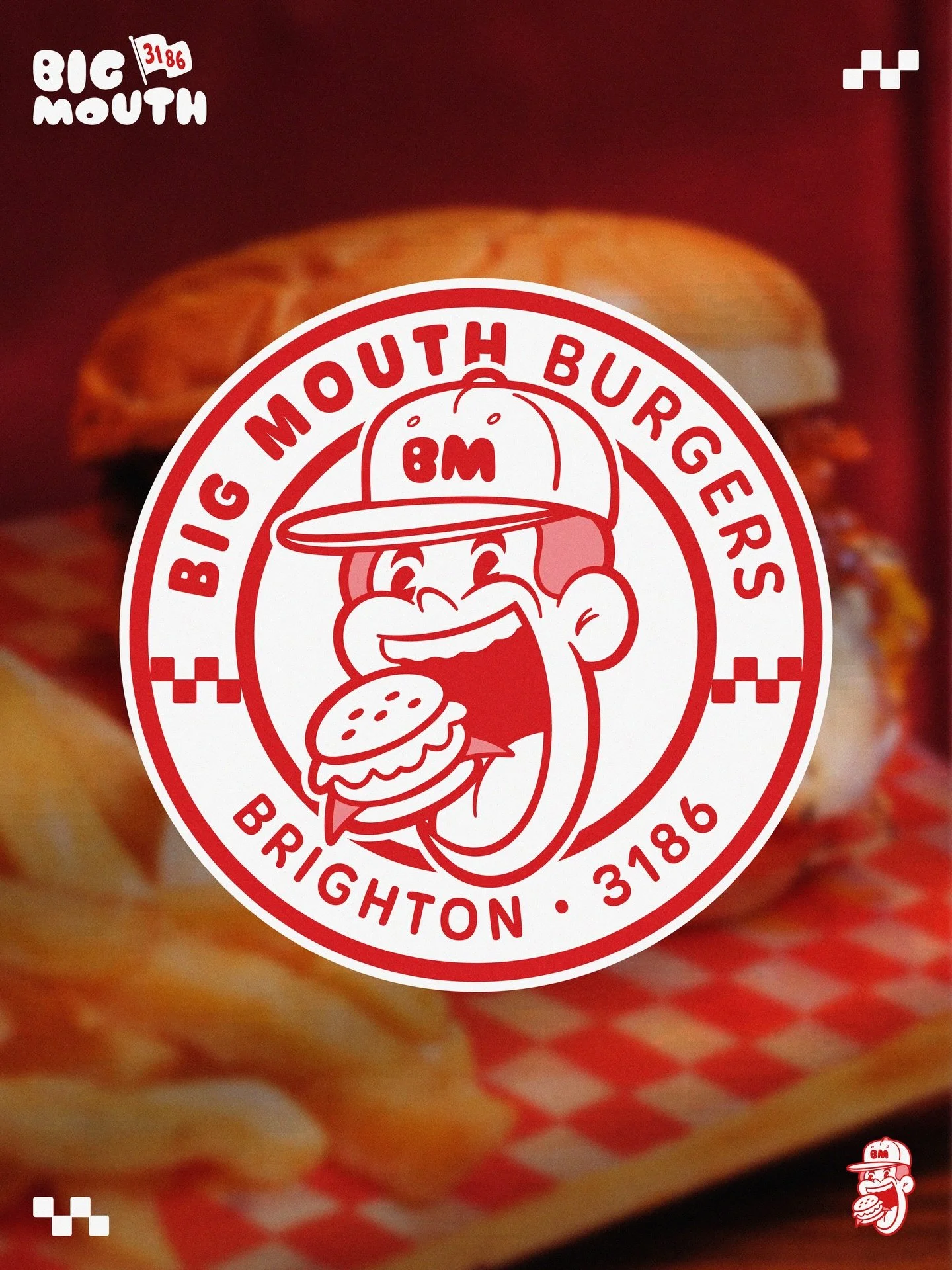 Really enjoyed working on this visual identity project for @big.mouthbrighton 

The aim was to build a tight brand system that holds character, without becoming loose or messy. 

Focused on a set of assets that scale across packaging, signage and mer