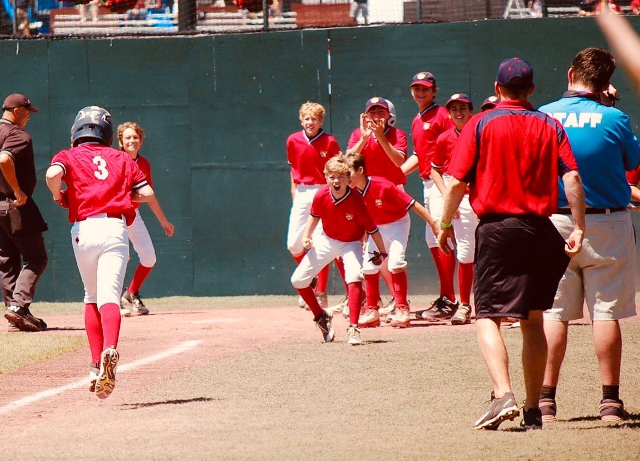 This picture of Edward&rsquo;s late-inning, game-tying home run in Cooperstown a few years back is the perfect one for today. 

Graduation is coming soon. He&rsquo;s headed out of state this fall. 

And no matter what, his biggest fans will always be