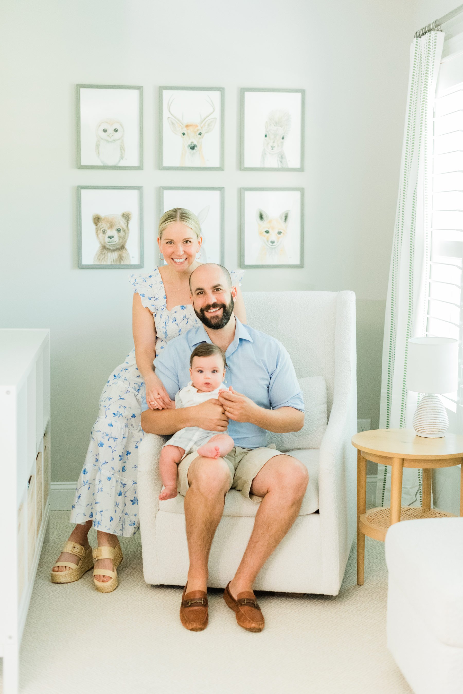  Jacquie Erickson photography shot photos in both the living area and in baby Jack’s nursery, which was super cute, almost like post-newborn newborns. #inhomeportraitsessions #familyphotos #portraitphotography #atlantaphotographer #jacquieerickson #f