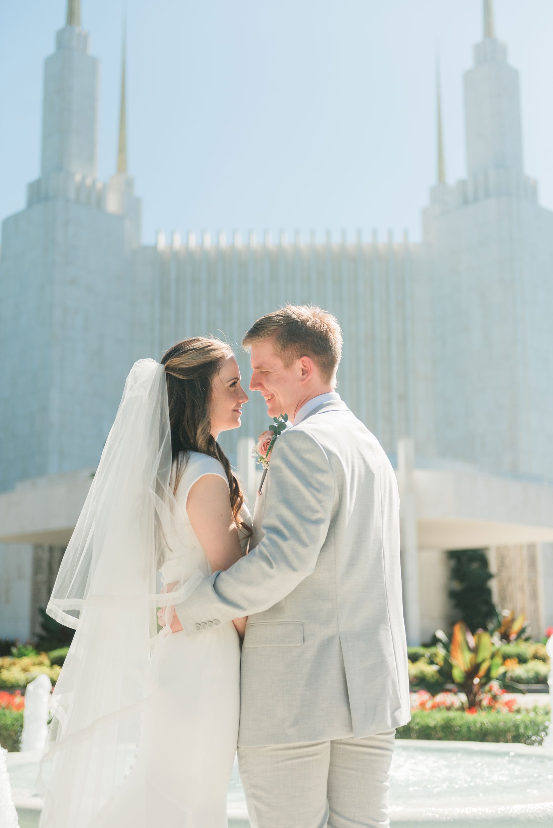    This beautiful portrait in front of the washington d.c. temple should be displayed in a gallery wall. #washingtondctemple #washingtondcweddingphotographer #dcwedding #pinkwedding #ldsweddingphotographer #pinkweddingbouquet #washingtondctempleexit 