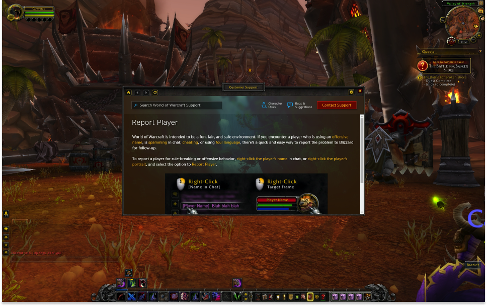 Removing all the hardcoded navigational UI on the left would allow for the in-game support experience to quickly change and create a more seamless experience.
