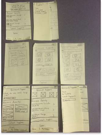 Paper prototyping with the team allowed us to quickly iterate on ideas without getting too committed to a specific direction.
