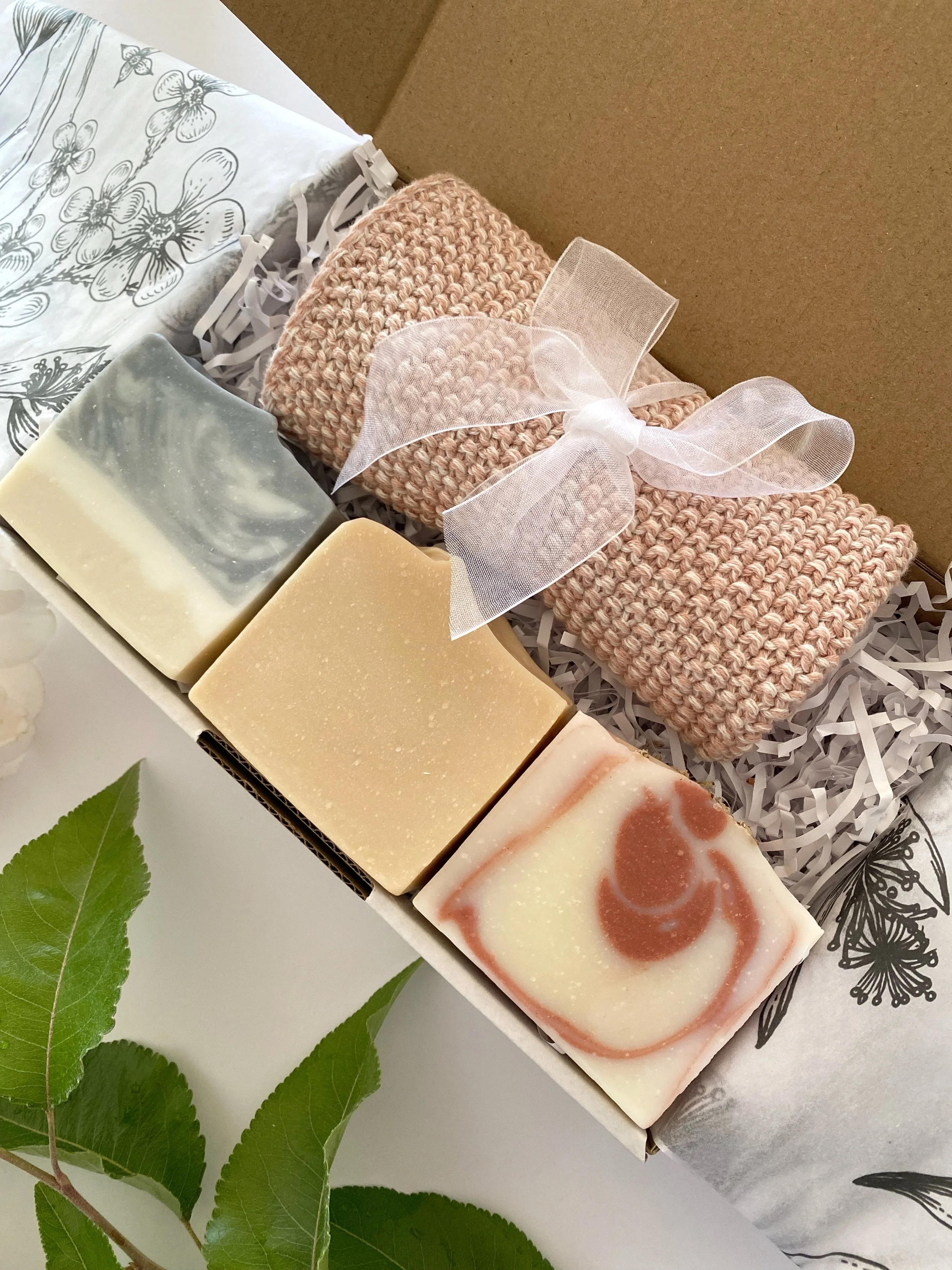 Handmade Soaps and Cotton Face Washer.JPG