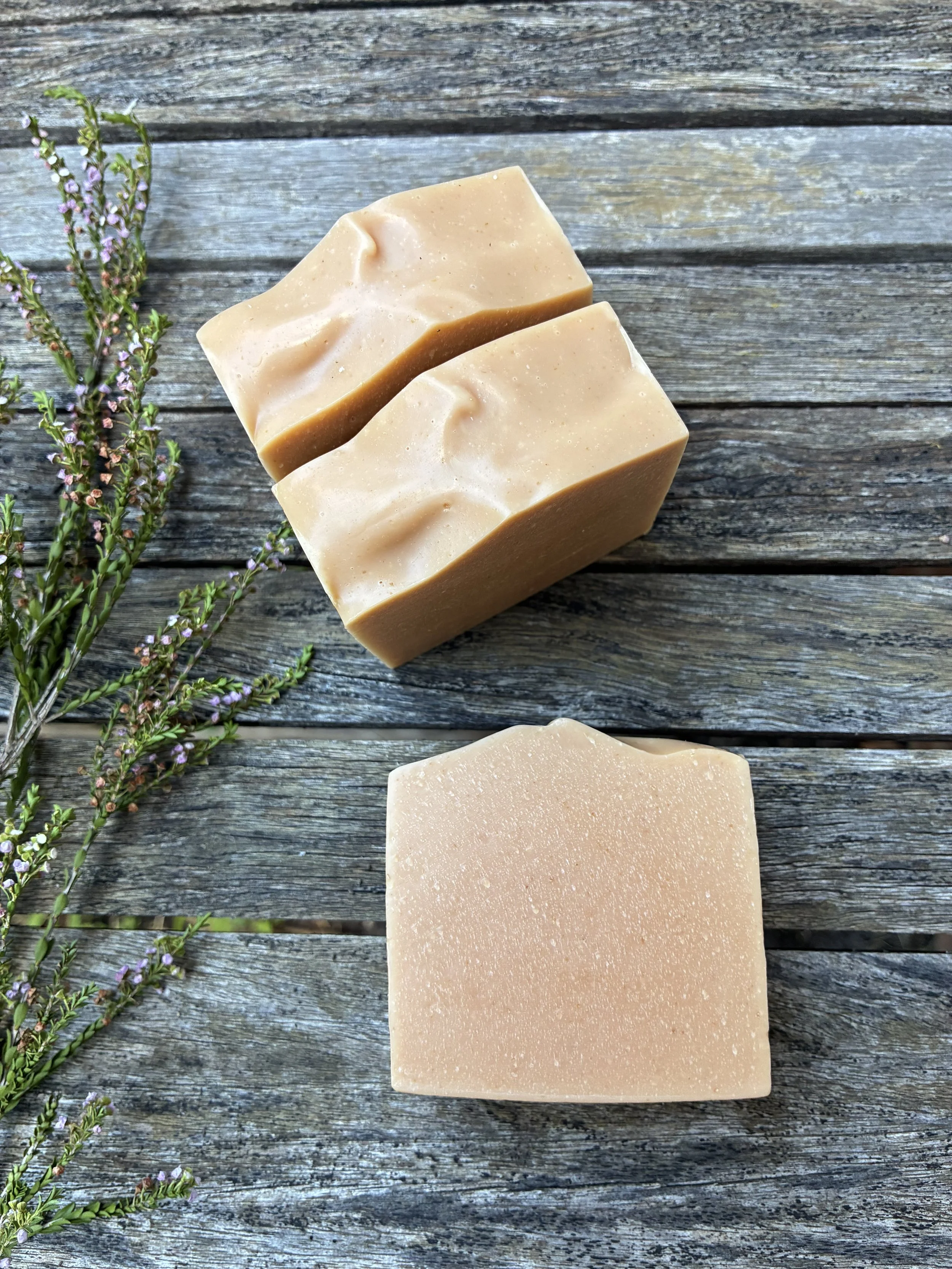 Australian Lemon Myrtle, Eucalyptus and Almond Meal Exfoliating Body Soap Bar - Coming Soon New Release 13 July 2026