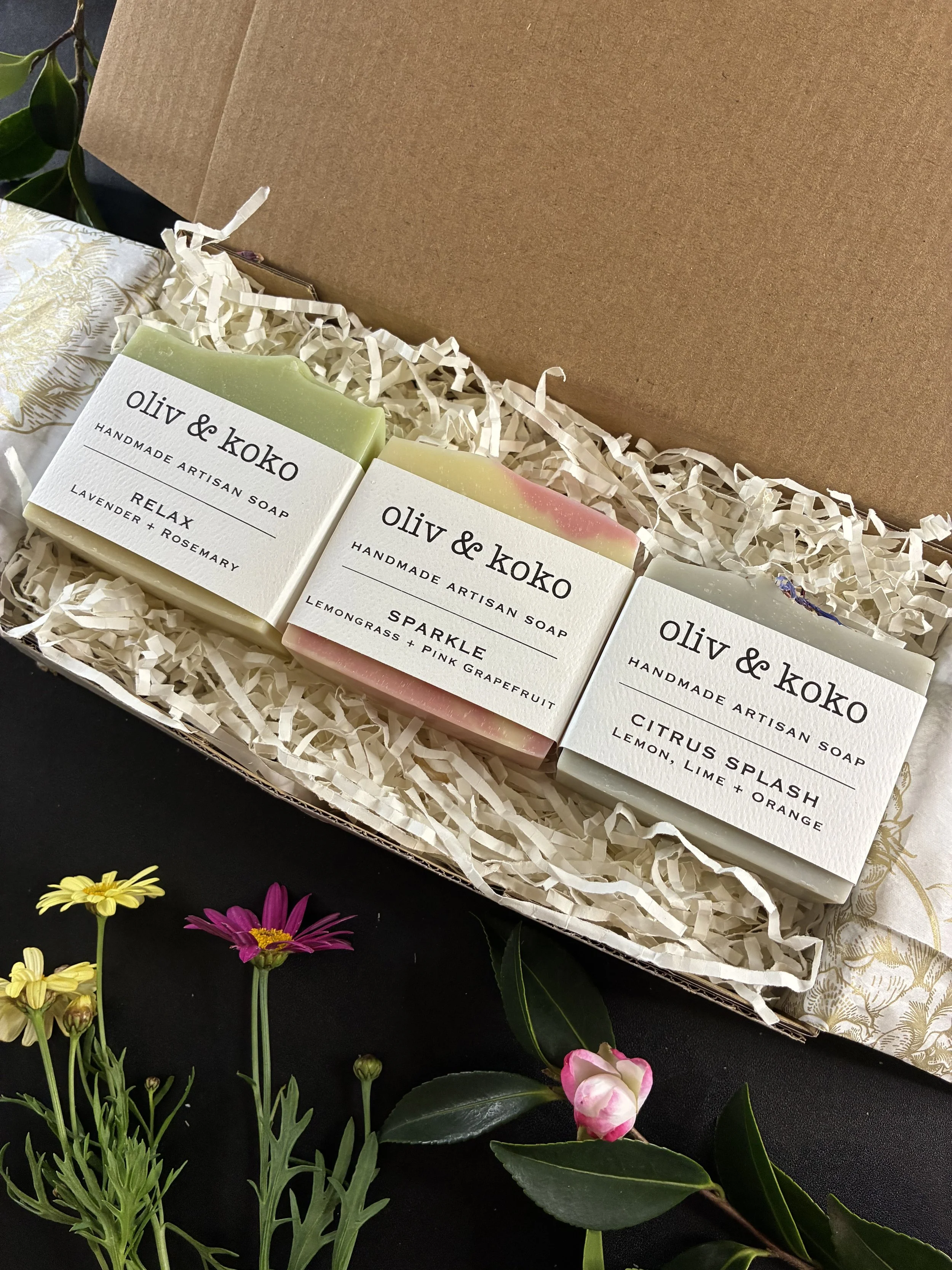 Relax, Sparkle and Citrus Splash Soaps.jpeg