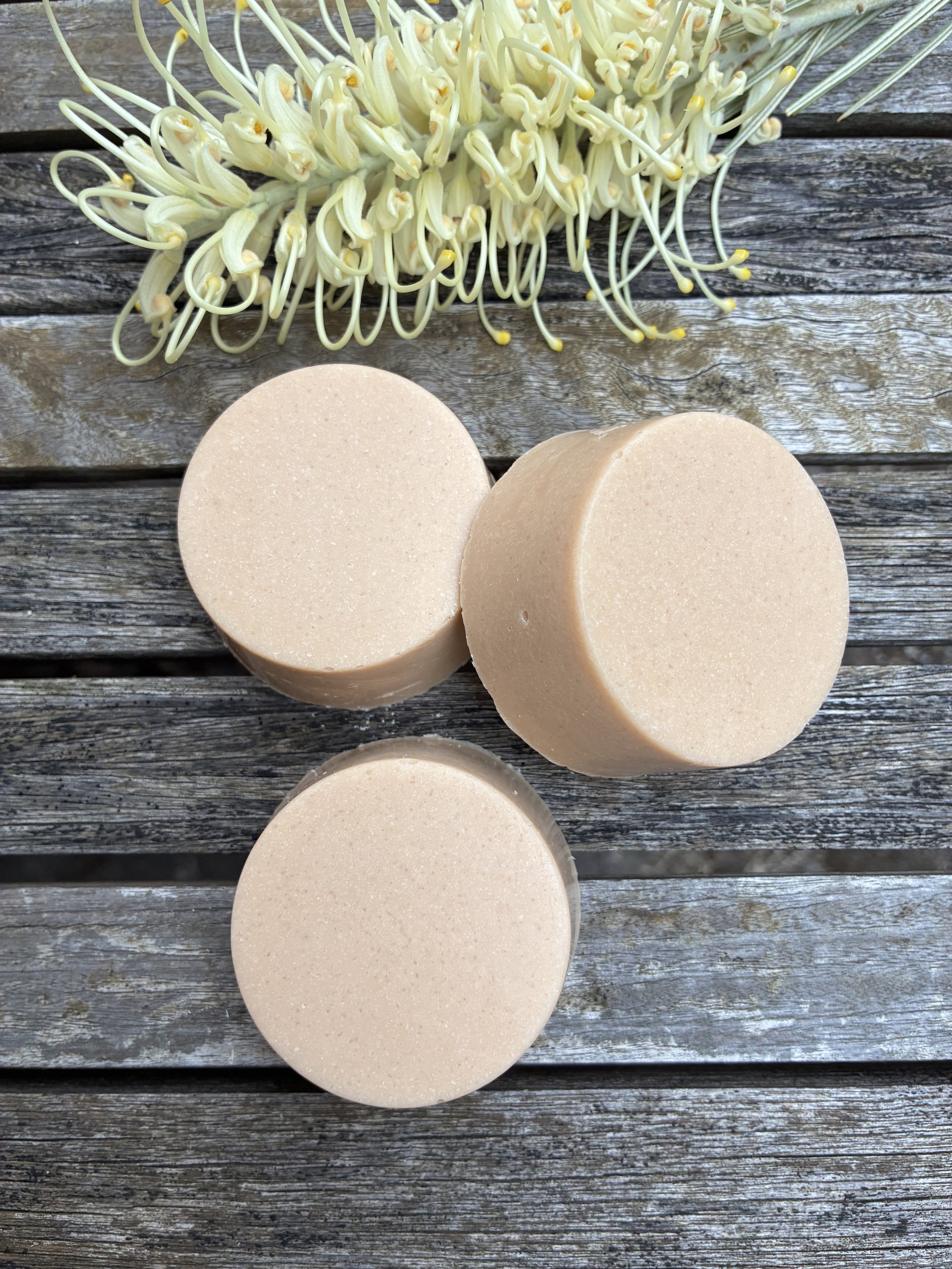 Round Salt Soap Bar - Australian Lemon Myrtle - New Release!