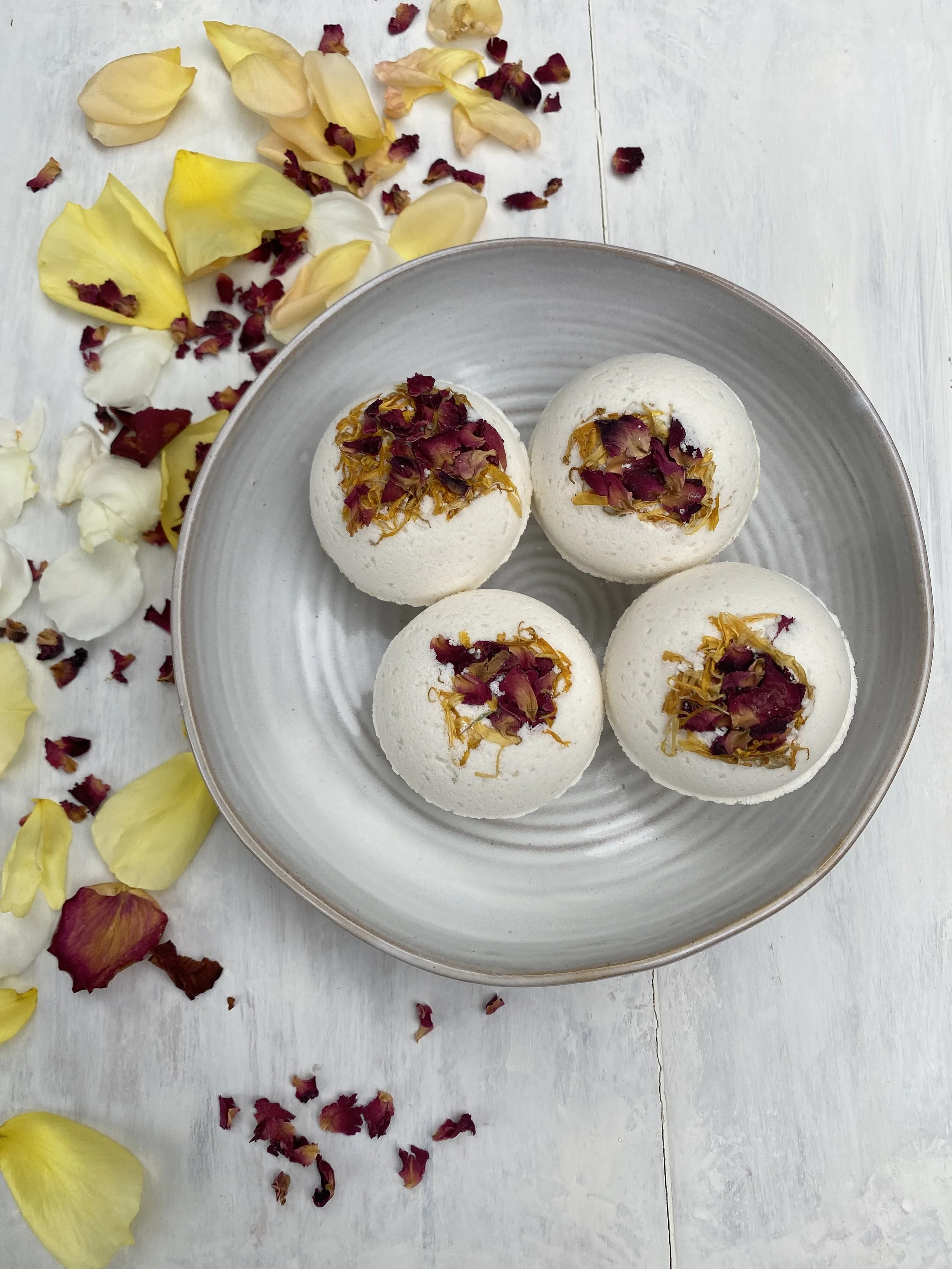 Rose Geranium, Orange and Ylang Ylang Bath Bomb.jpeg