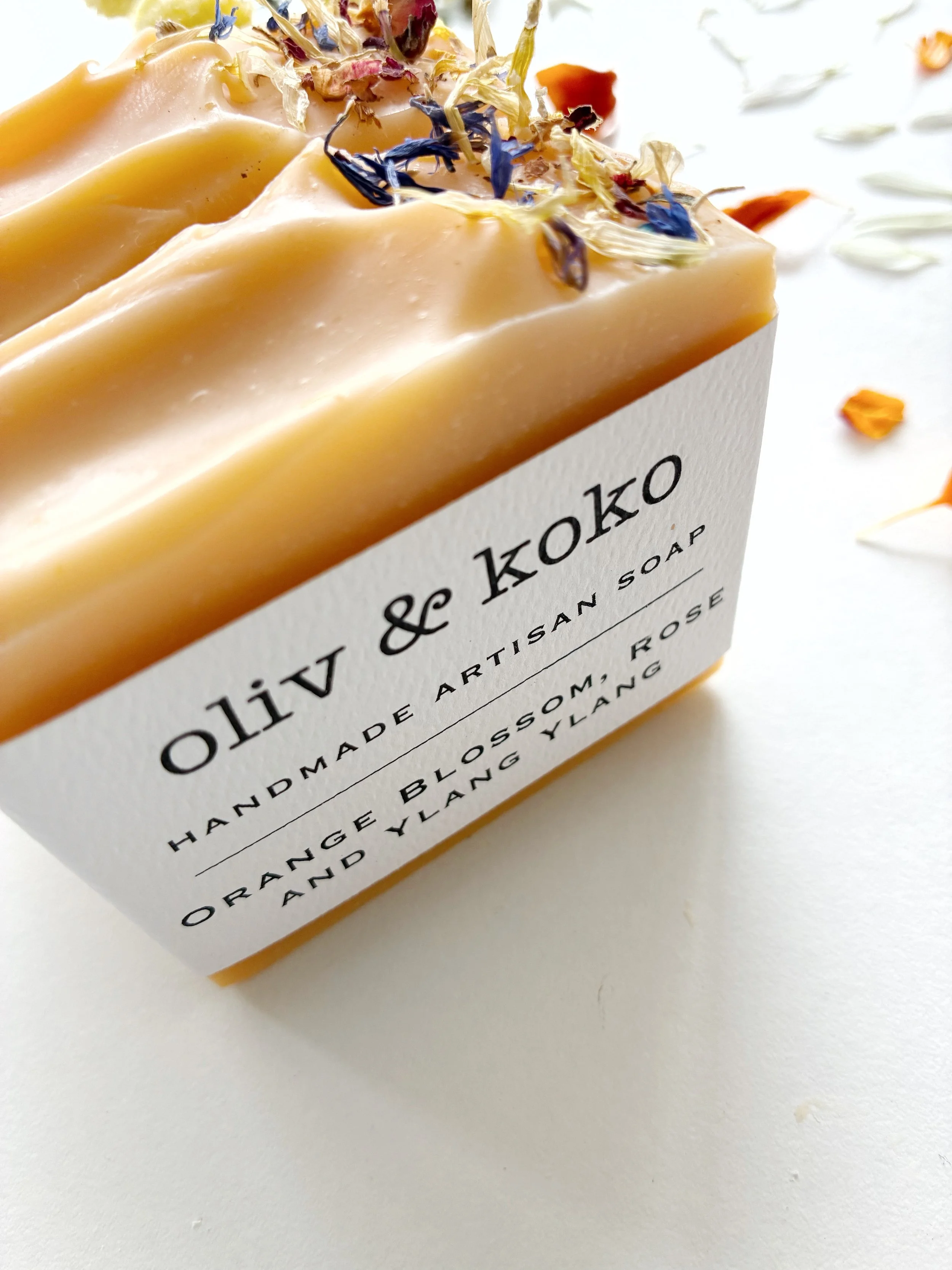 Orange Blossom, Rose and Ylang Ylang Artisan Soaps Australia.JPG