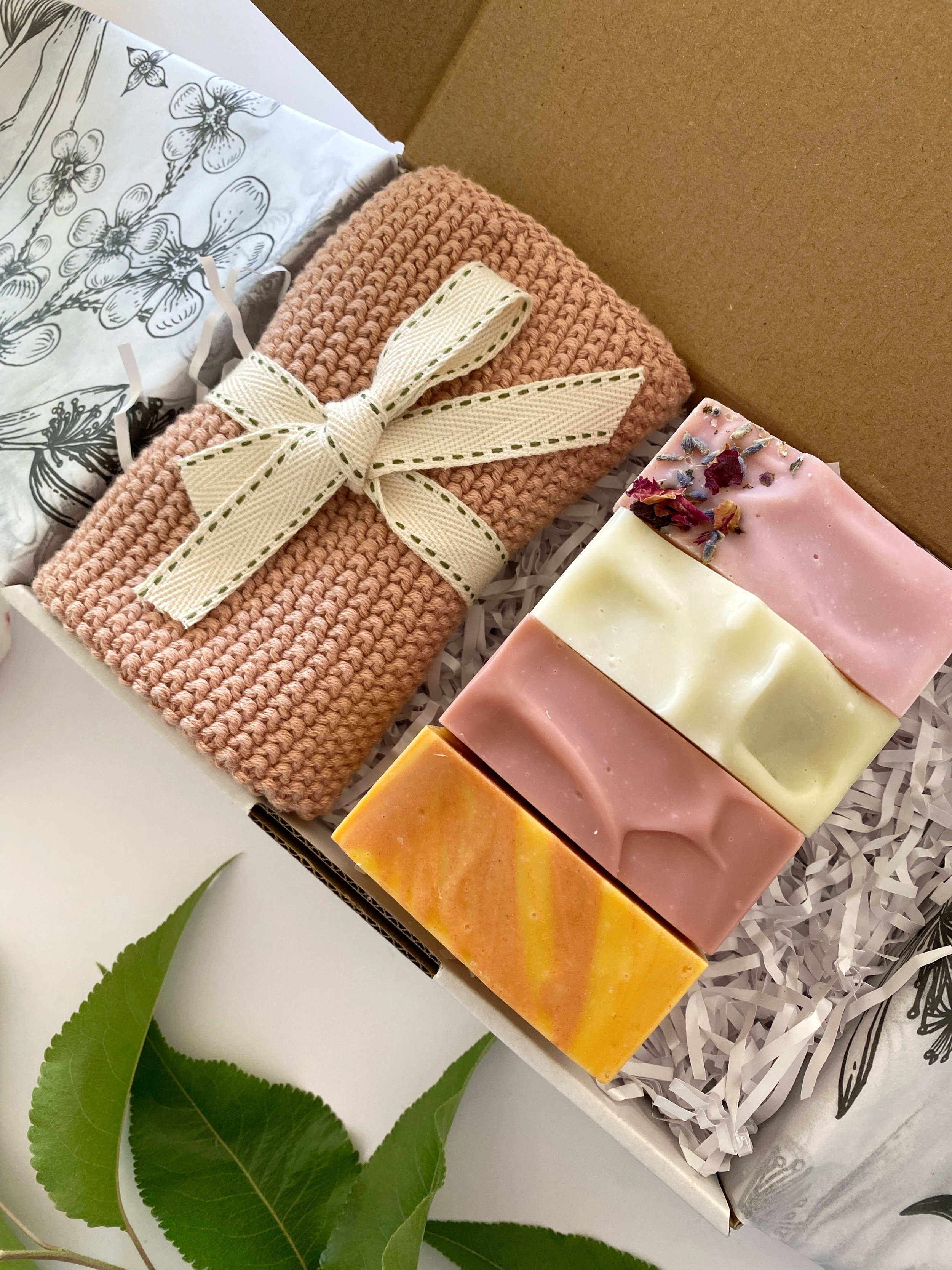 Four Soaps + Cotton Face Washer.JPG