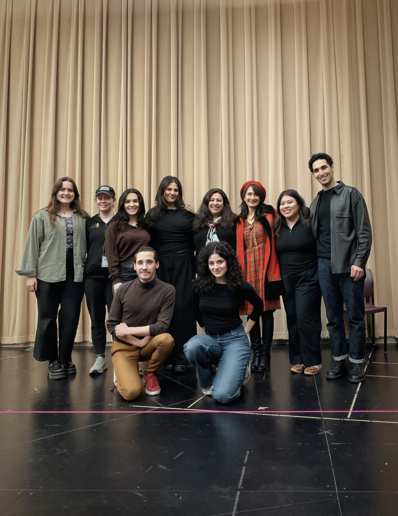 Joy with the cast and team of ENGLISH at Indiana Repertory Theatre. (2026)
