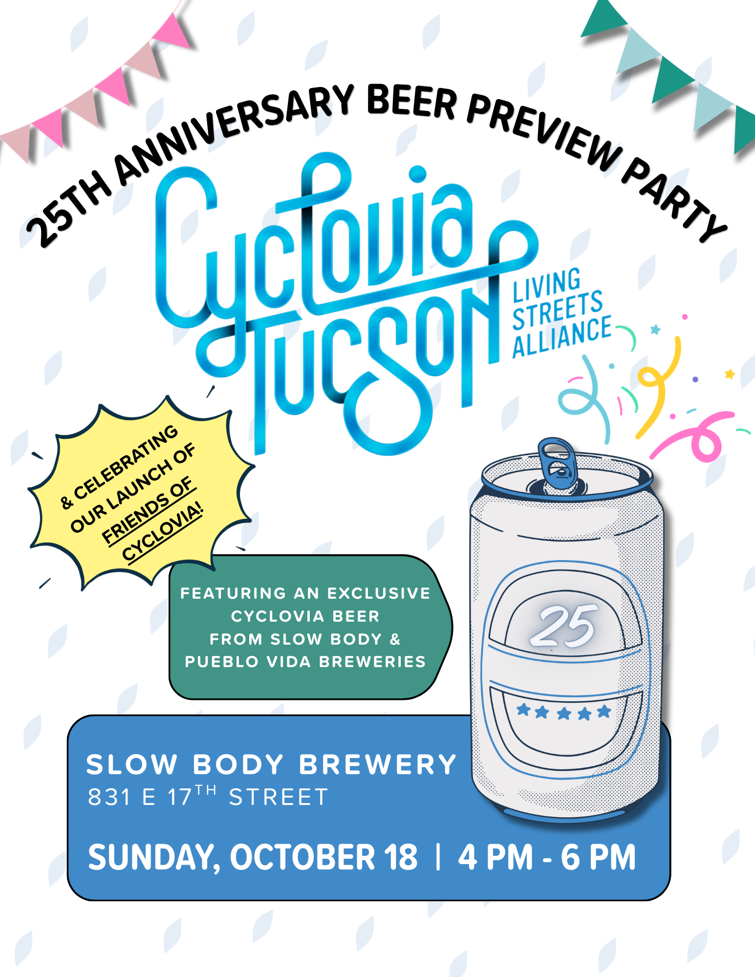 25th Cyclovia Anniversary Beer Preview Party