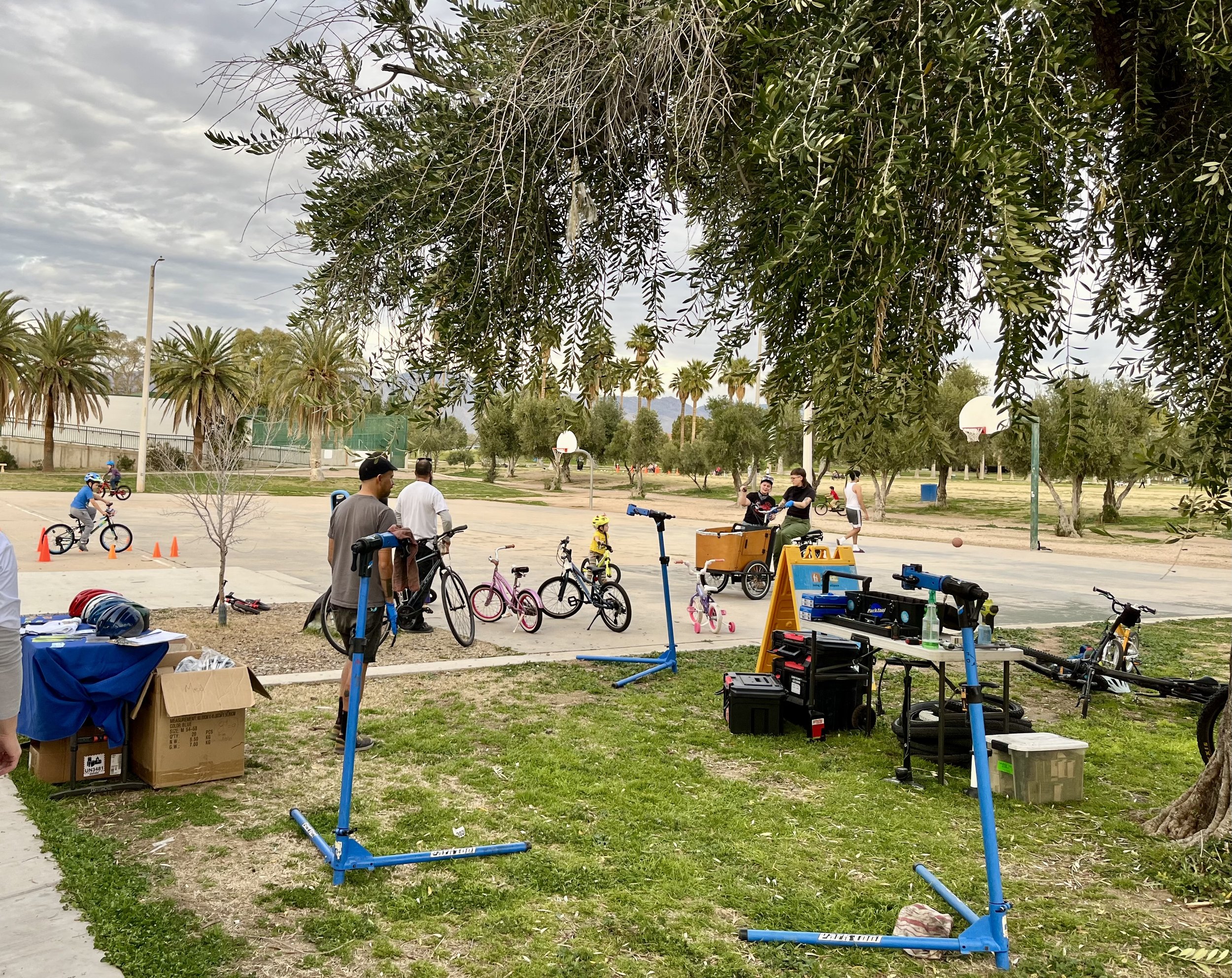Mobile Bike Repair @ the Grand Reopening of Santa Rita Park