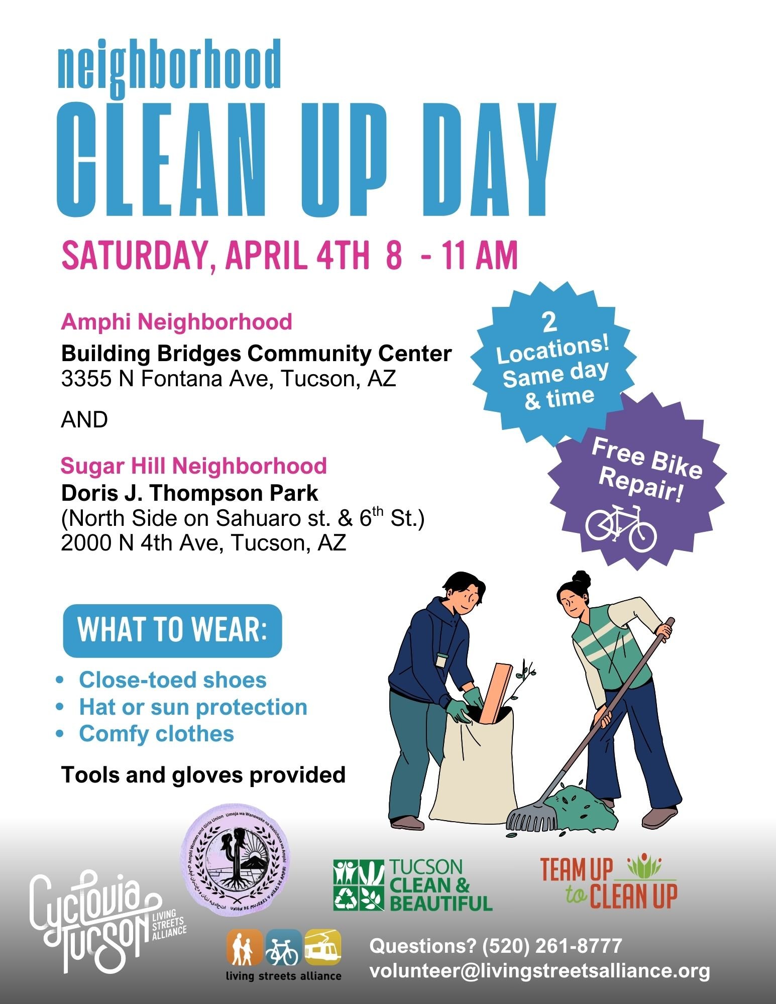 Community Clean Up Week Neighborhood Clean Up Day! — Living Streets Alliance