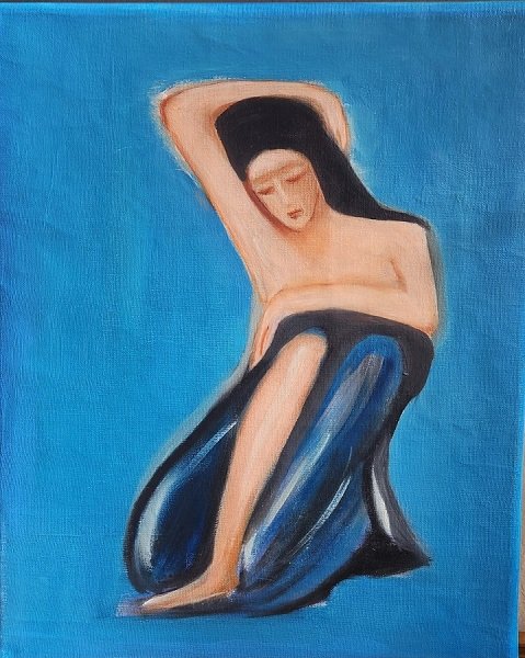 Woman in Blue