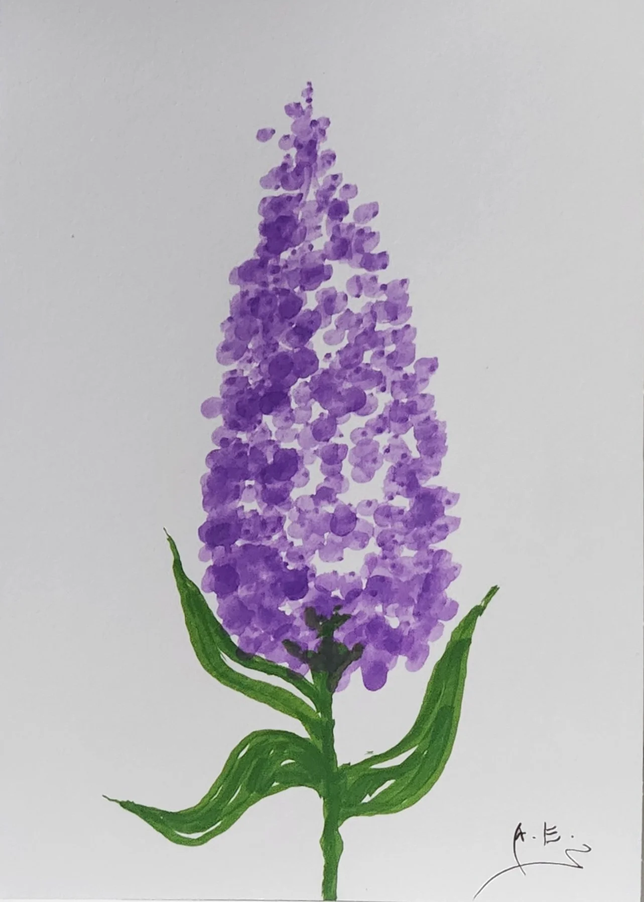 Flower Painting Greeting Card