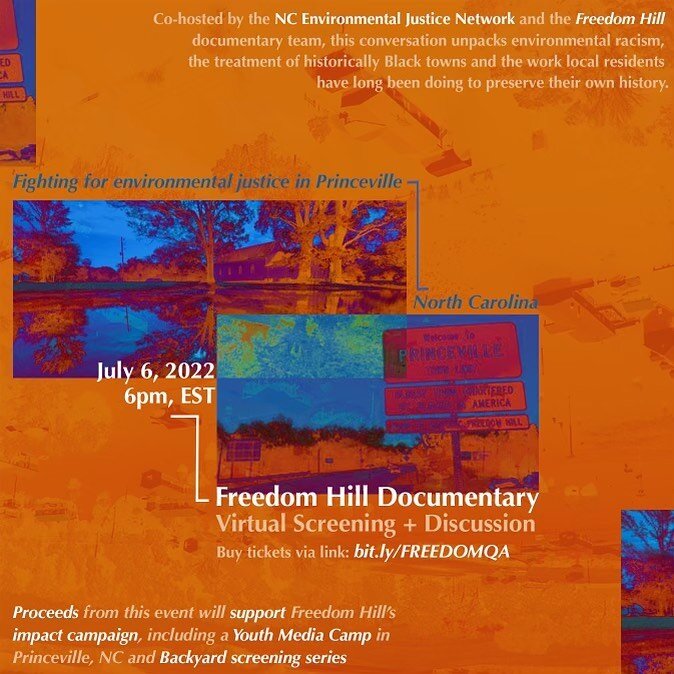 On behalf of NCEJN, join @FreedomHillDoc for a virtual screening and discussion on July 6. The screening will begin at 6:00 PM EST.

Learn more and purchase your tickets at bit.ly/FREEDOMQA.