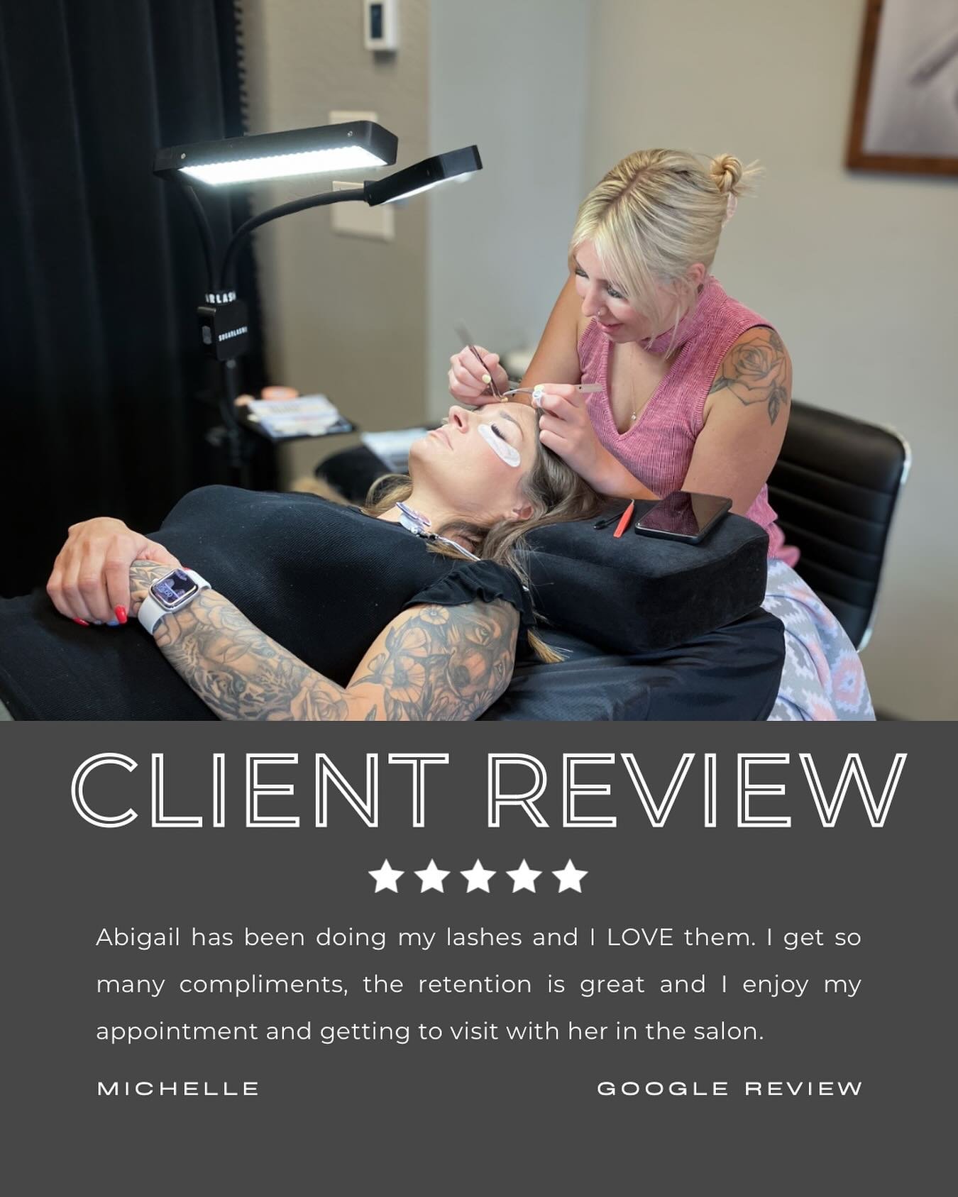 Google Reviews truly are the best compliment to your service providers! Thank you Michelle for taking the time to leave this review for Abigail 🫶