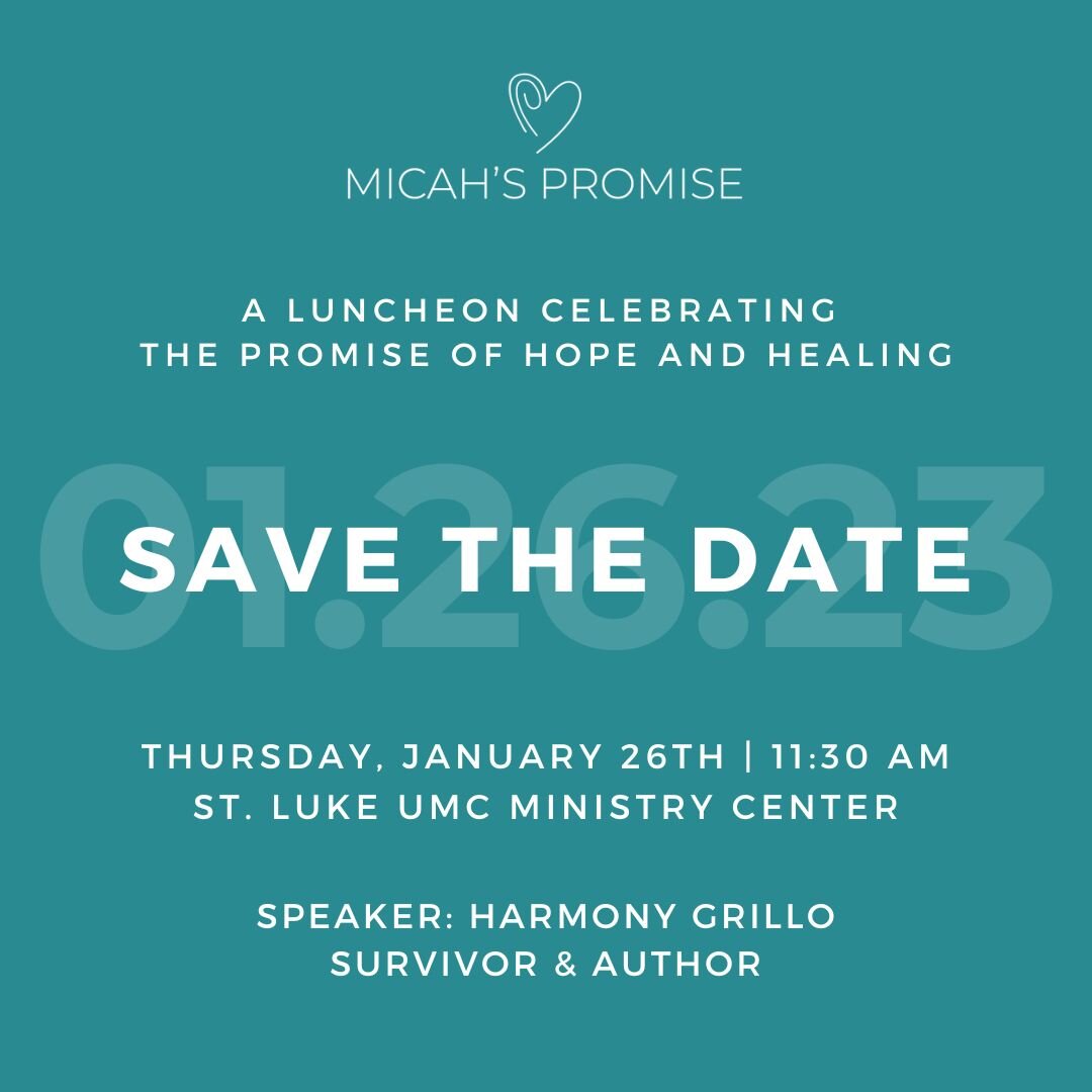 Join us for our 2023 Hope and Healing Luncheon on Thursday, January 26th at the St. Luke UMC Ministry Center from 11:30-1pm.

Survivor of exploitation turned UCLA honor student, Harmony founded Treasures, a 501(c)3, in 2003 to empower women in the se