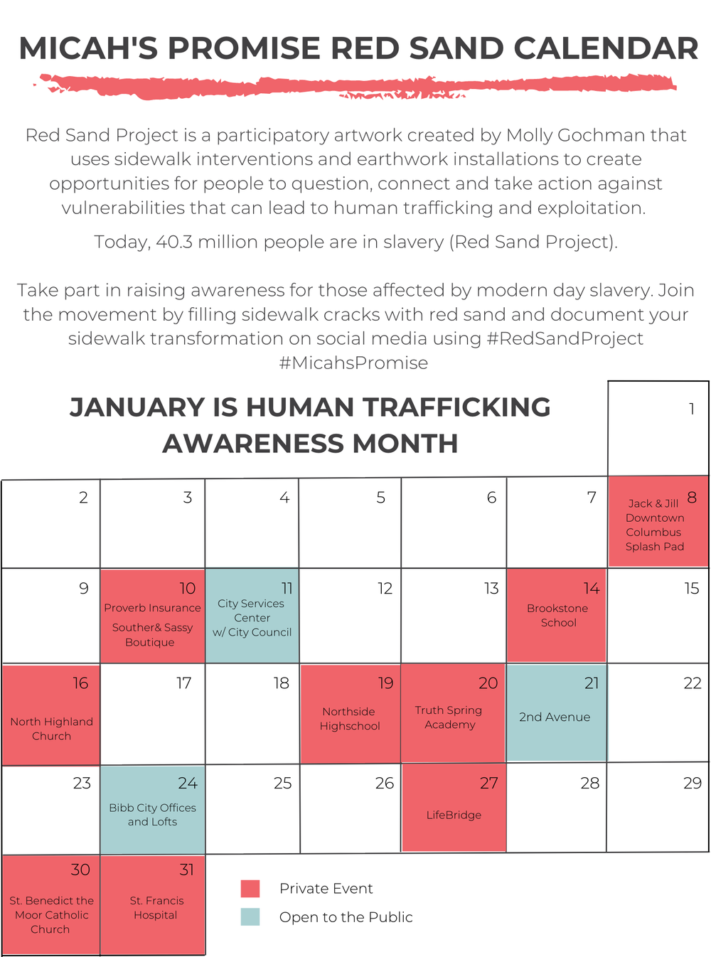 Red Sand Project Sign Up — Micah's Promise