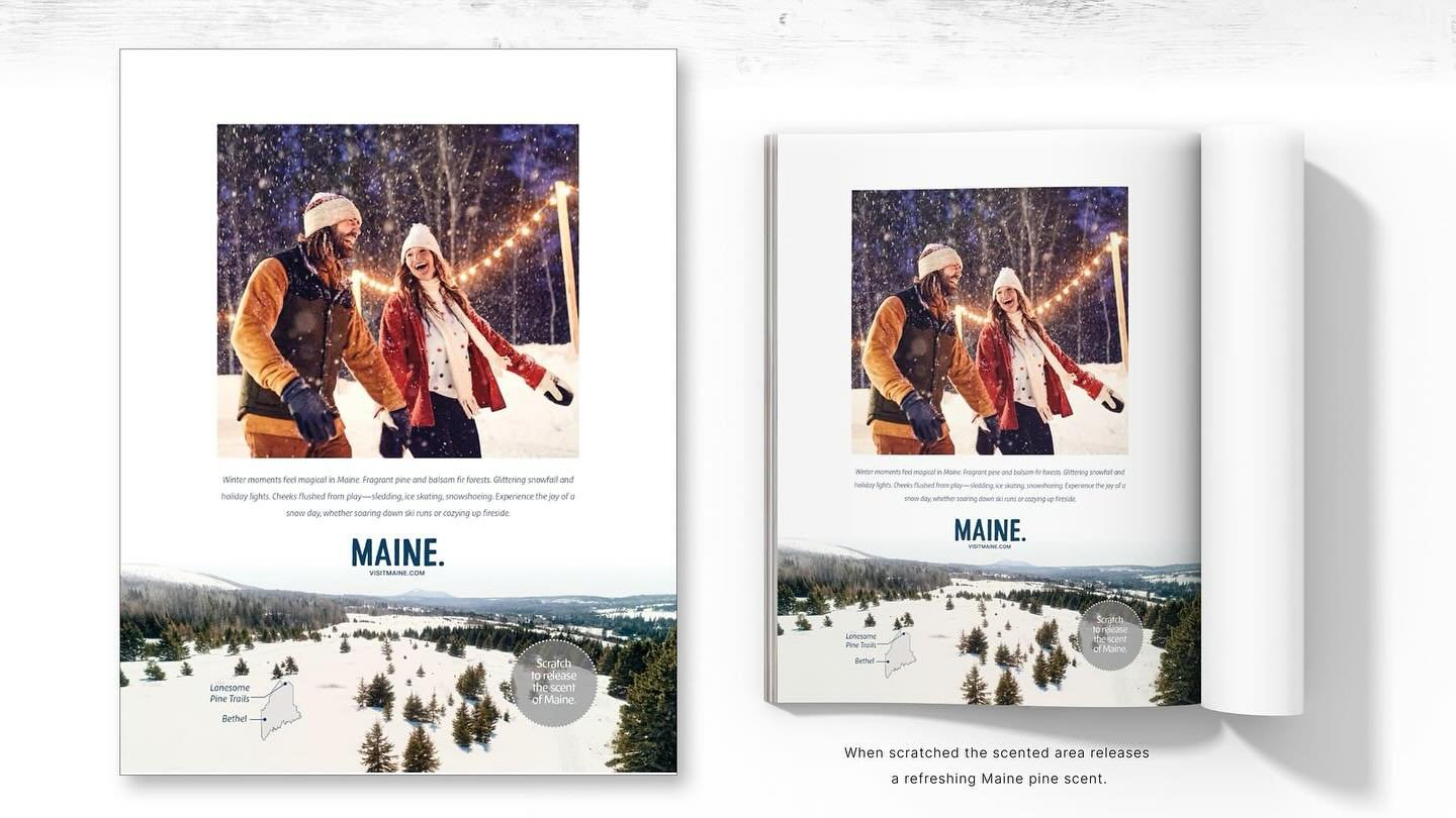 The AAF District 4 Charlie Award for Print Advertising goes to Miles Partnership for &ldquo;Maine Scented Ad&rdquo; done for Maine Office of Tourism. Congratulations @meet.miles 🥂🎉
#aafdistrict4 #aafsuncoast #americanadvertisingawards #americanadve