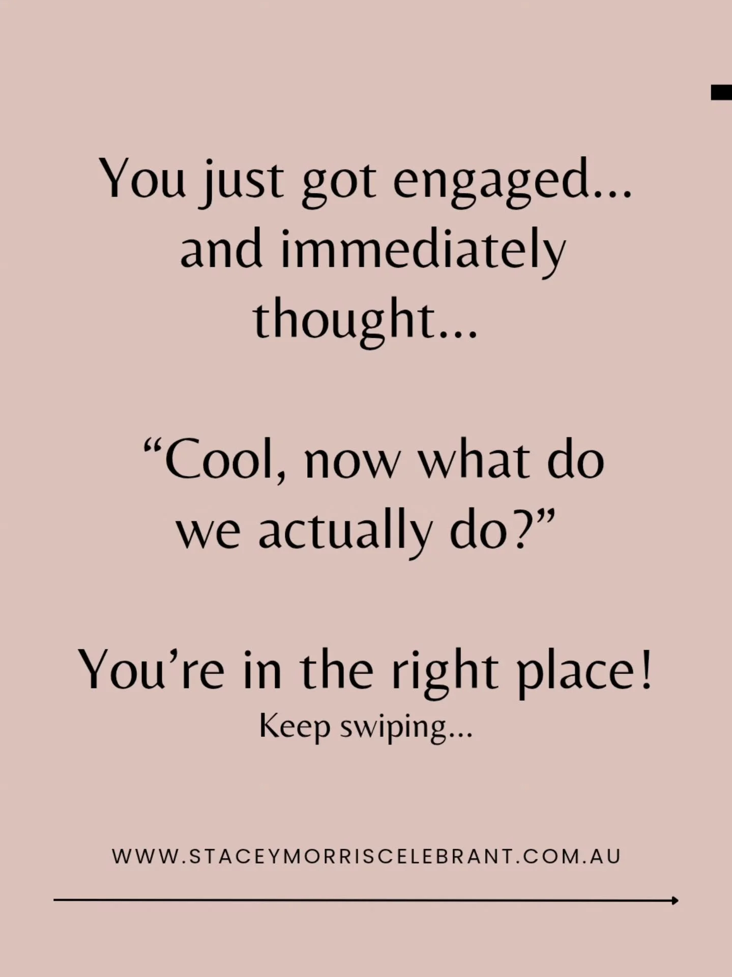 You just got engaged and immediately thought, "now what?" Start with the simple stuff - your date, your wedding day vibe, your budget. Then lock in your venue, photographer and celebrant. That's the backbone of your wedding day done. Everyt