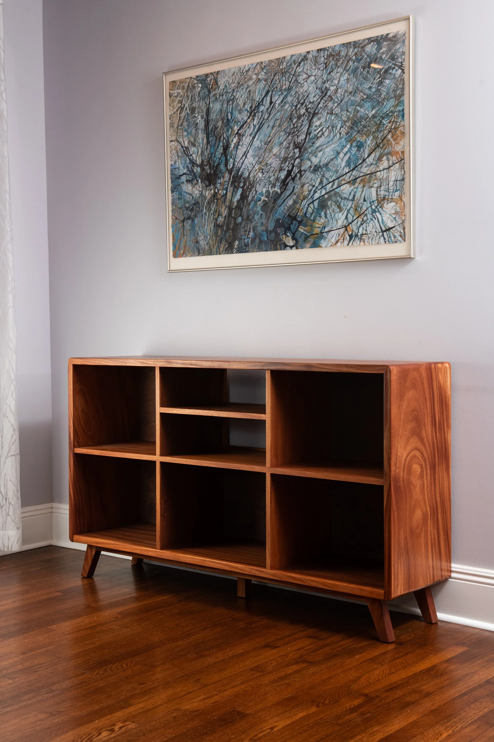 African Mahogany Record Cabinet