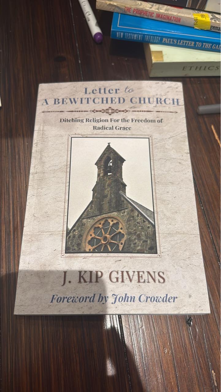 Wow!!! Check out this brilliant dive into freedom in Christ! Shout out to my homie Kip Givens for this brilliant masterpiece! 

Get your copy now! This book will upgrade your theological furniture.