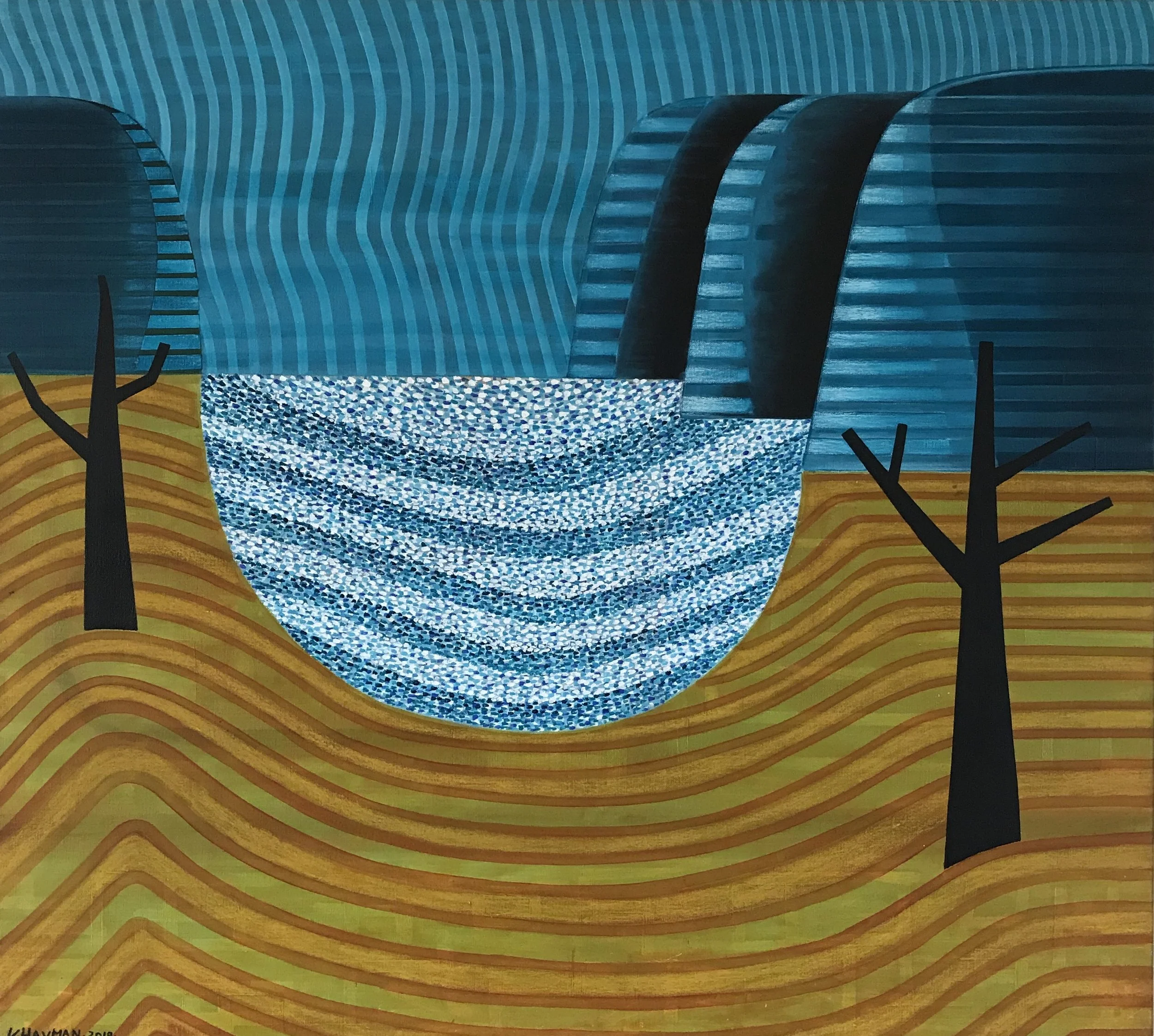 Waves 110 x 100 cm 2019