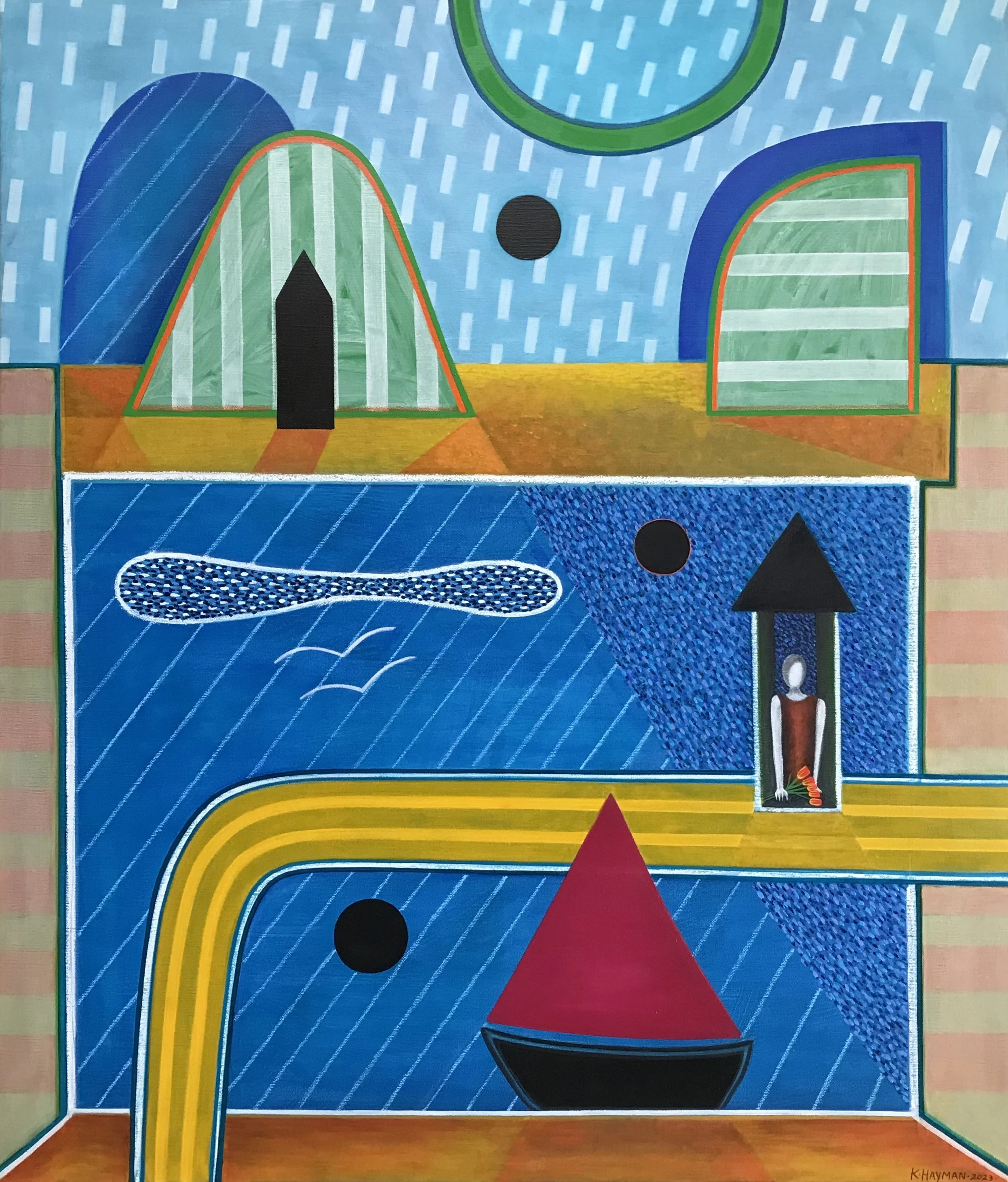 Flower Day 107 x 91 cm 2023 Oil on Linen