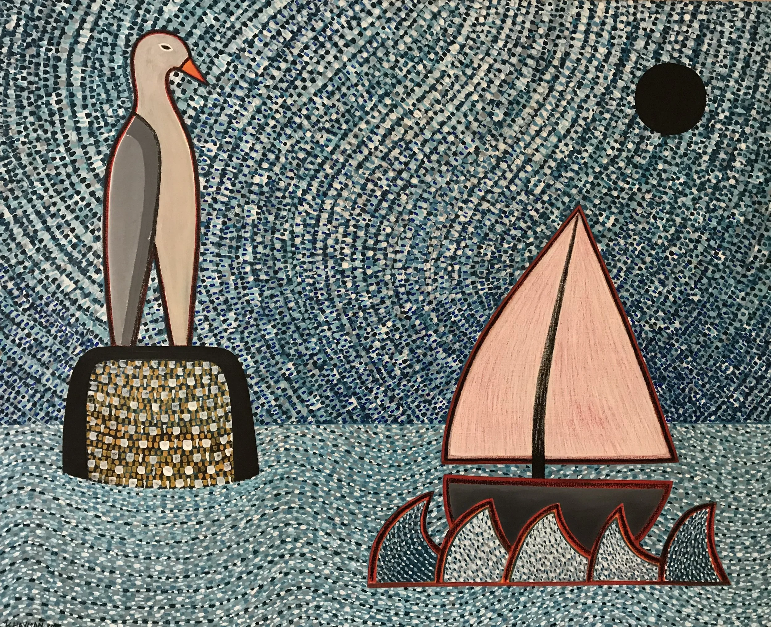 Out to Sea 111 x 137 cm 2019